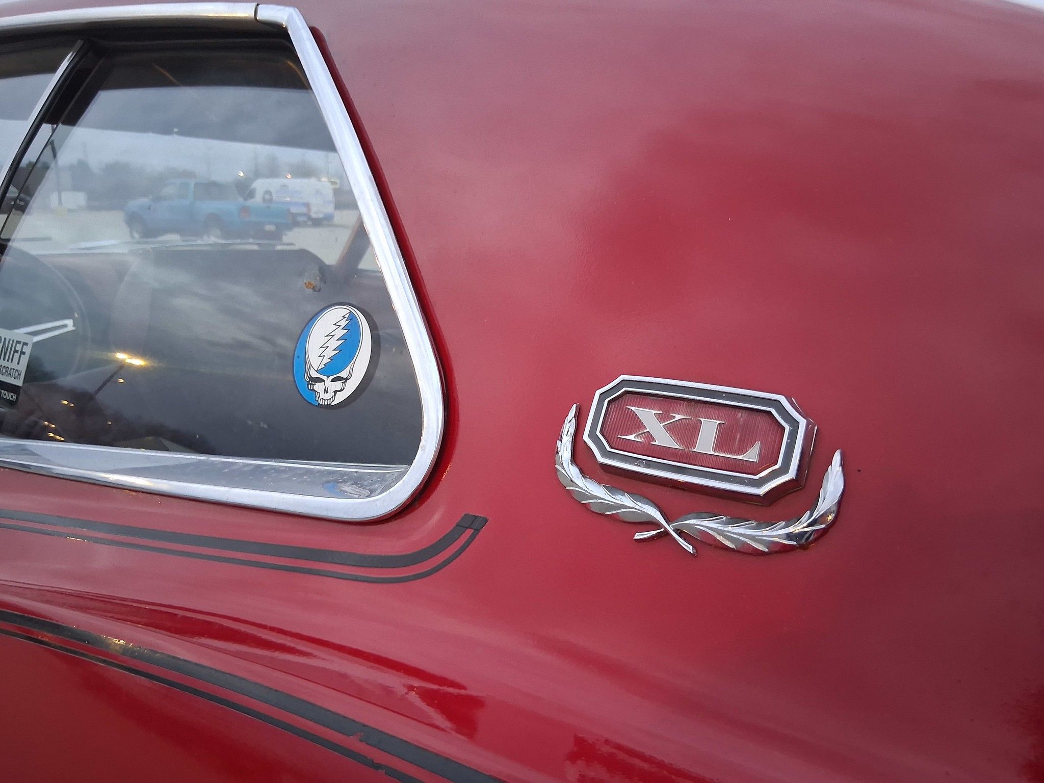 C-pillar badge on 1969 Ford XL