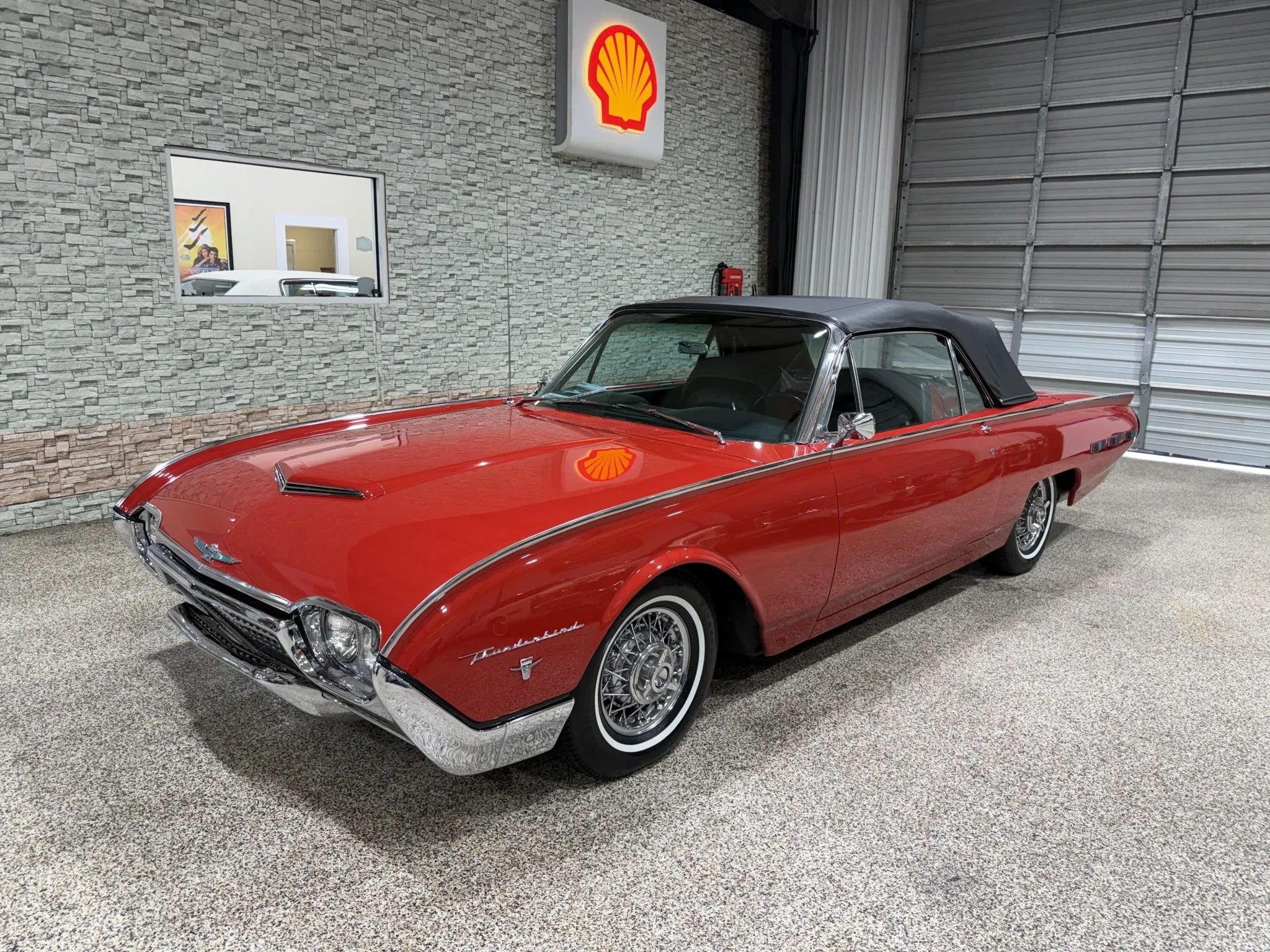 1962 Ford Thunderbird Sports Roadster in Rangoon Red with black convertible top