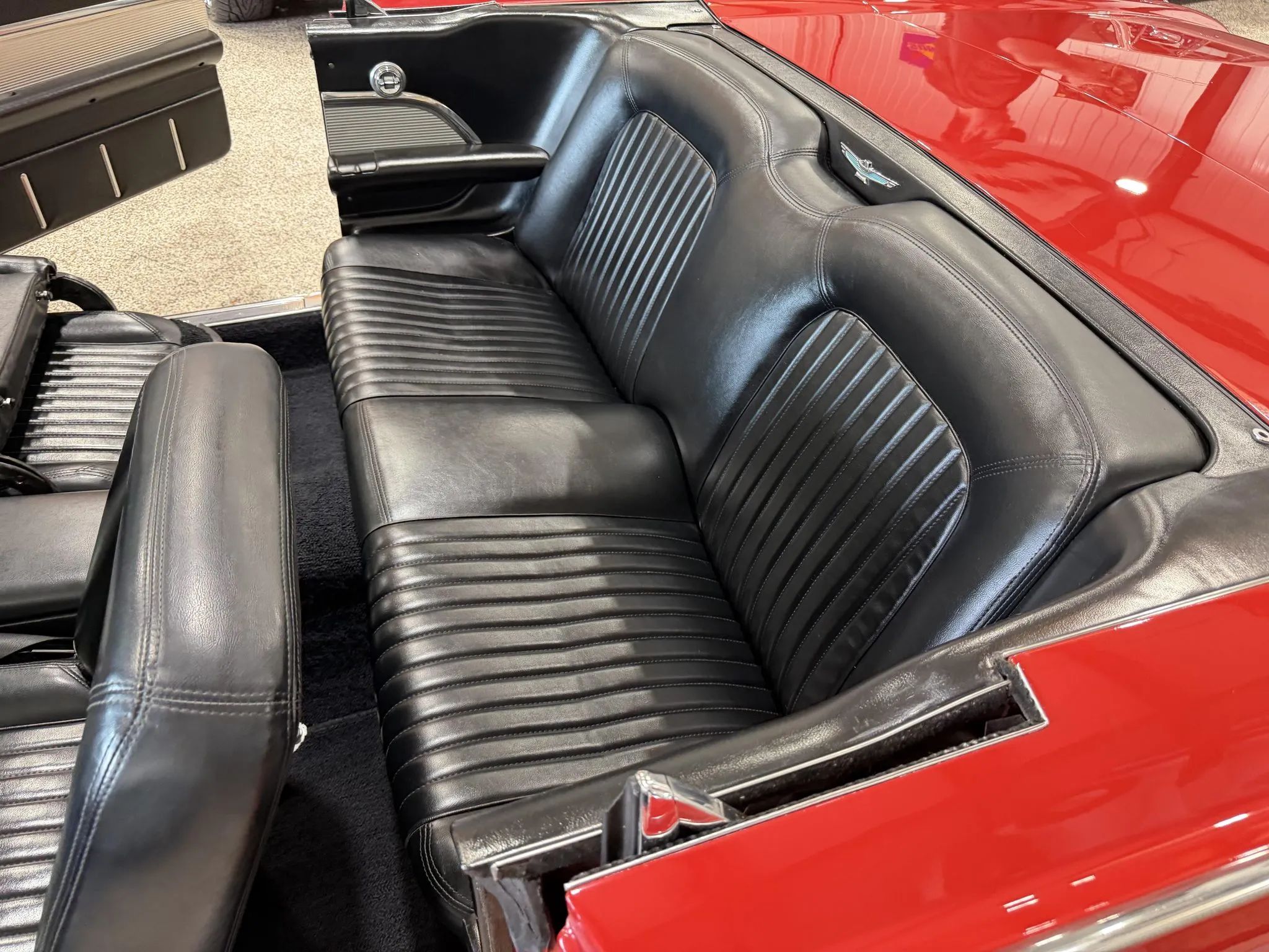 1962 Ford Thunderbird Sports Roadster Rear Seat with tonneau cover removed