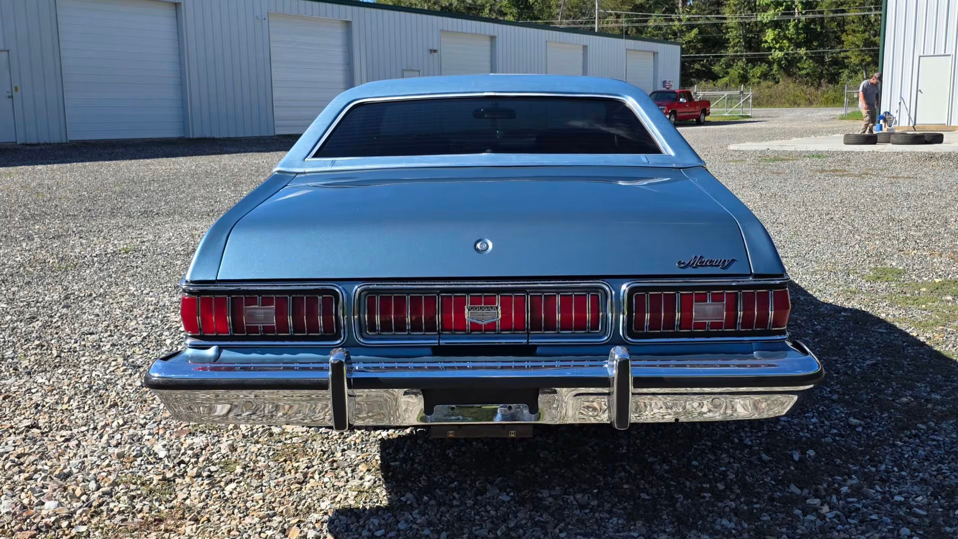 Ford's Gran Torino Elite and Mercury's Cougar XR-7: Ford Undercuts Mercury Again For 1974 8 Tail of blue 1974 Mercury Cougar XR-7