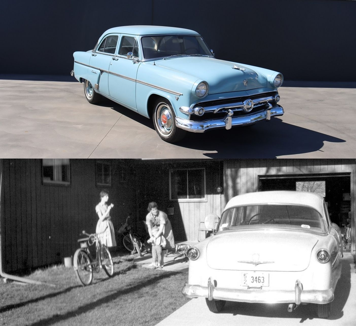 Auto-Biography: 1954 Ford Customline V8 - Our First Car; It Wasn't Exactly What I Was Hoping For 1 Ford 1954 Customline 1 crop vert