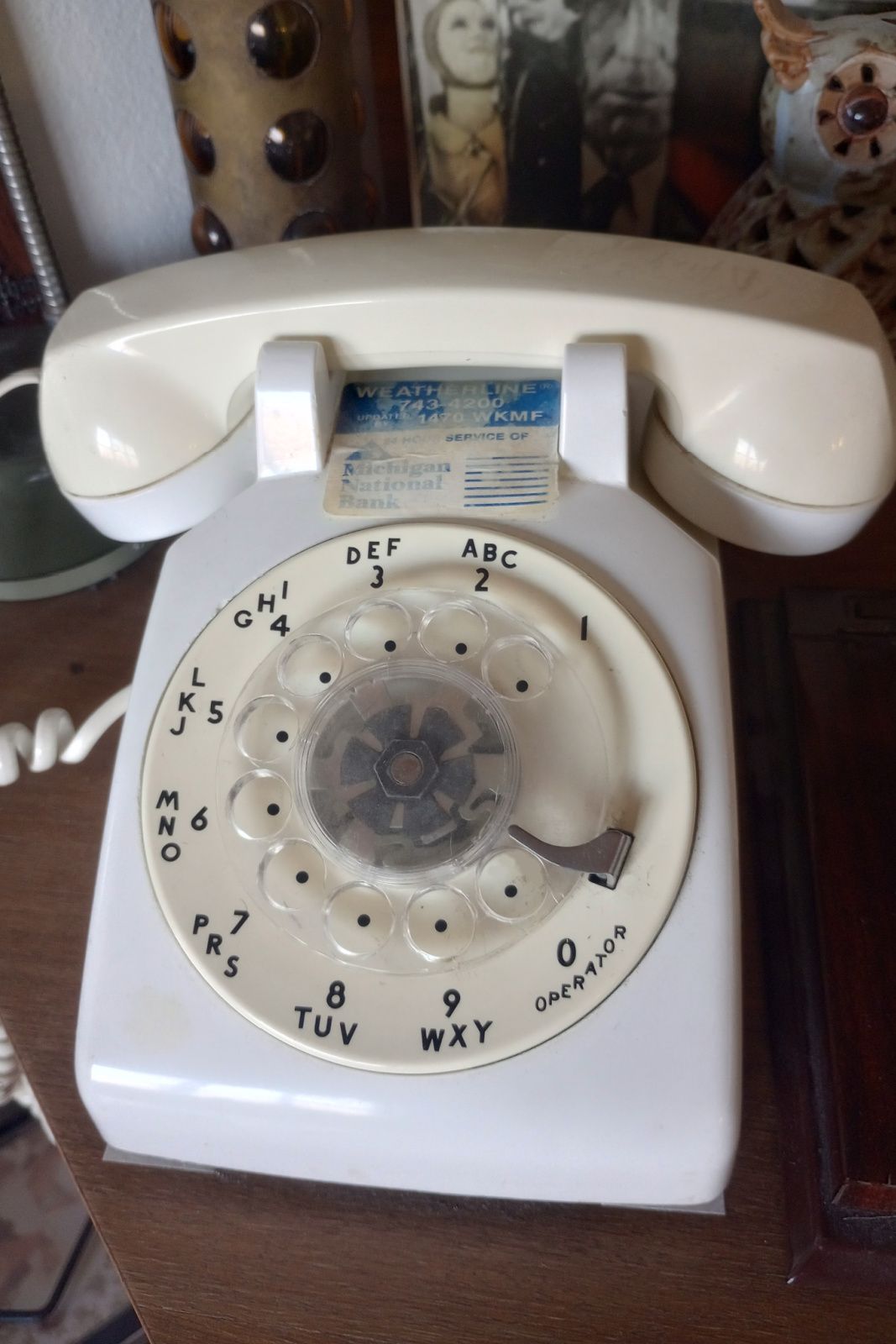 My white rotary phone.