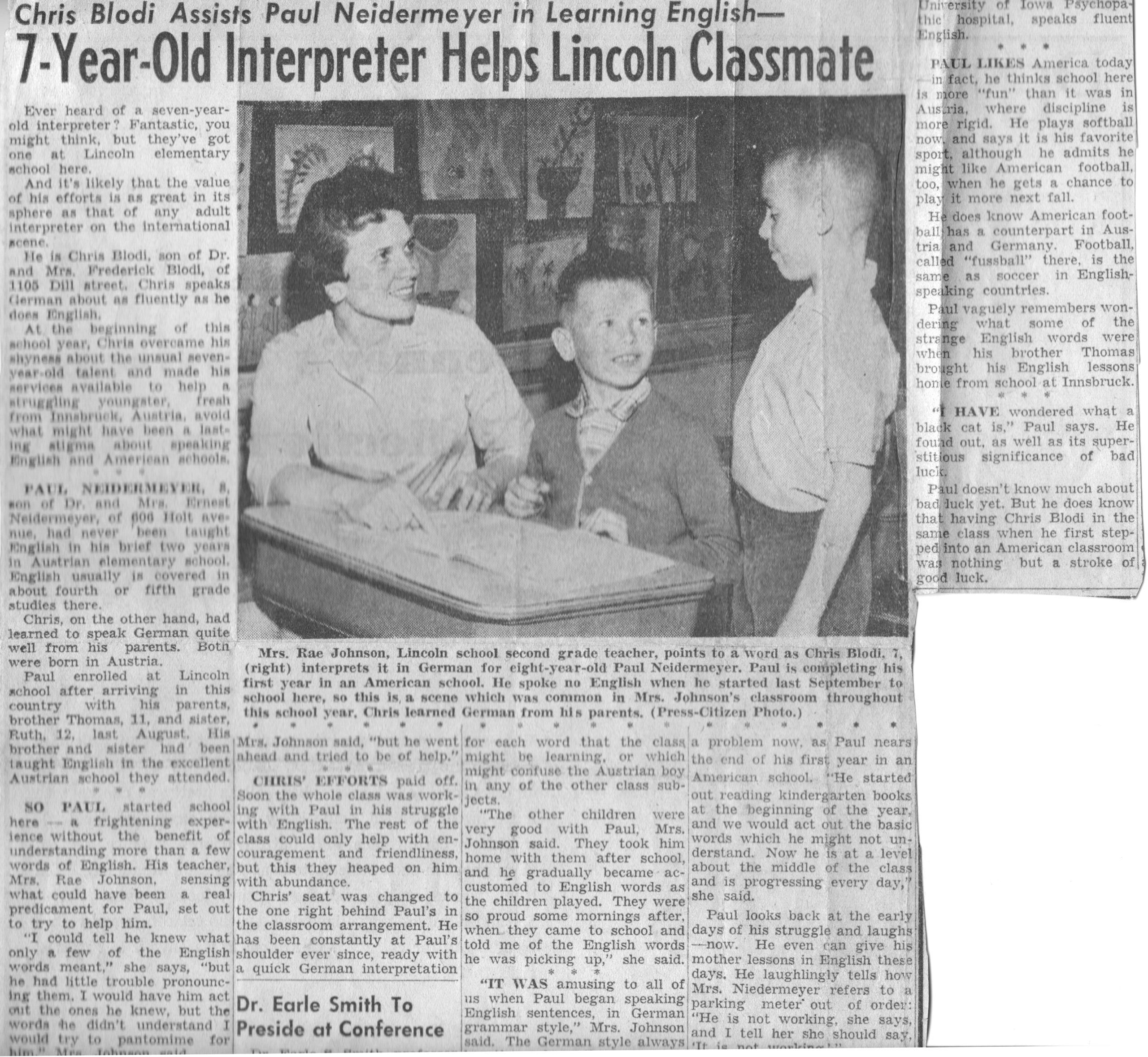 Auto-Biography: 1954 Ford Customline V8 - Our First Car; It Wasn't Exactly What I Was Hoping For 2 Press Citizen Paul and Chris Blodi scaled