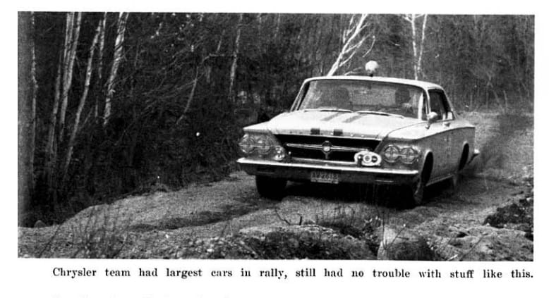 1963 Chrysler 300: North America's Most Unlikely Rally Car? 4 shell 4000 rally.org C and D