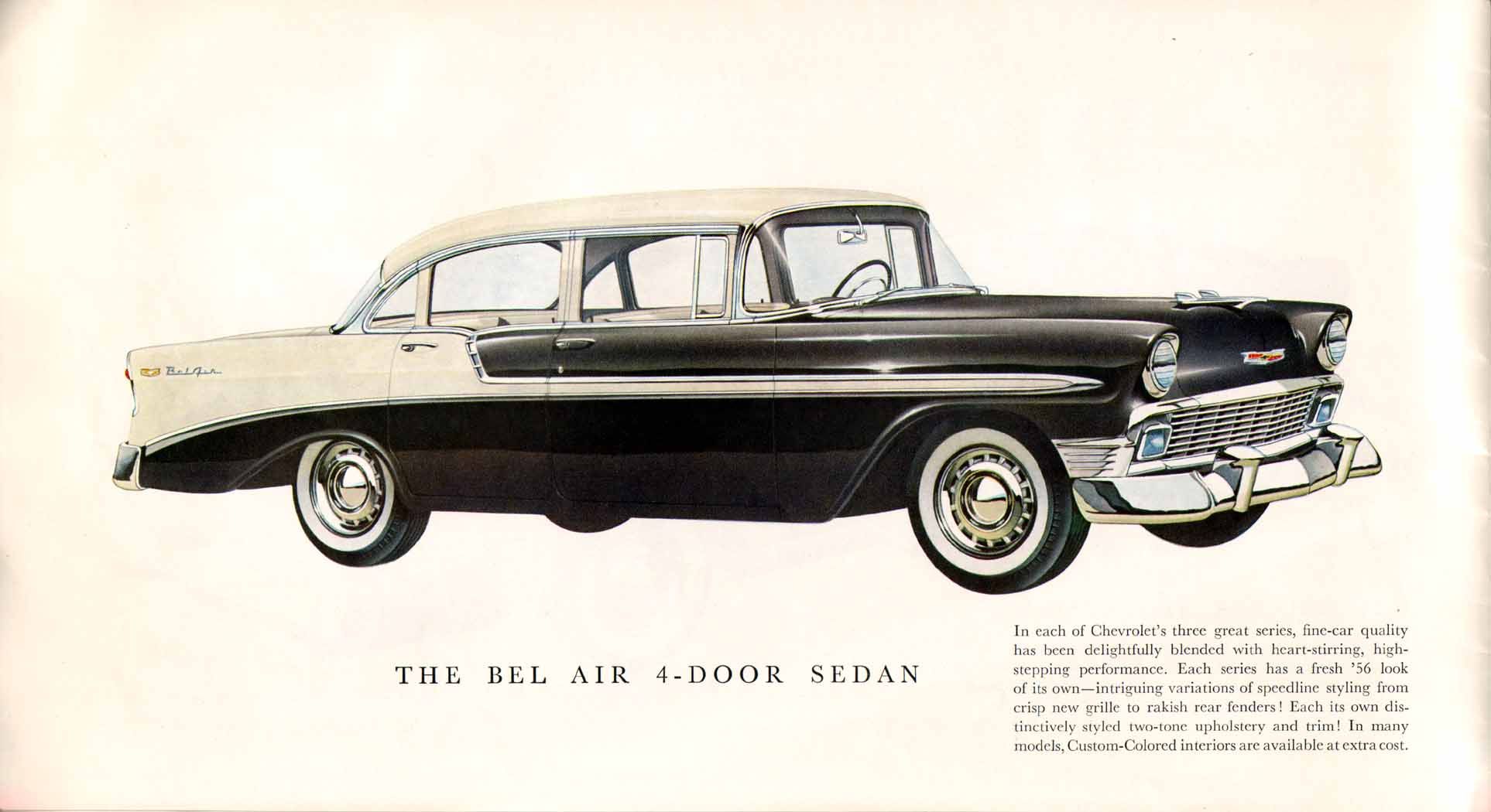 1956 Chevrolet Bel Air brochure pages 1