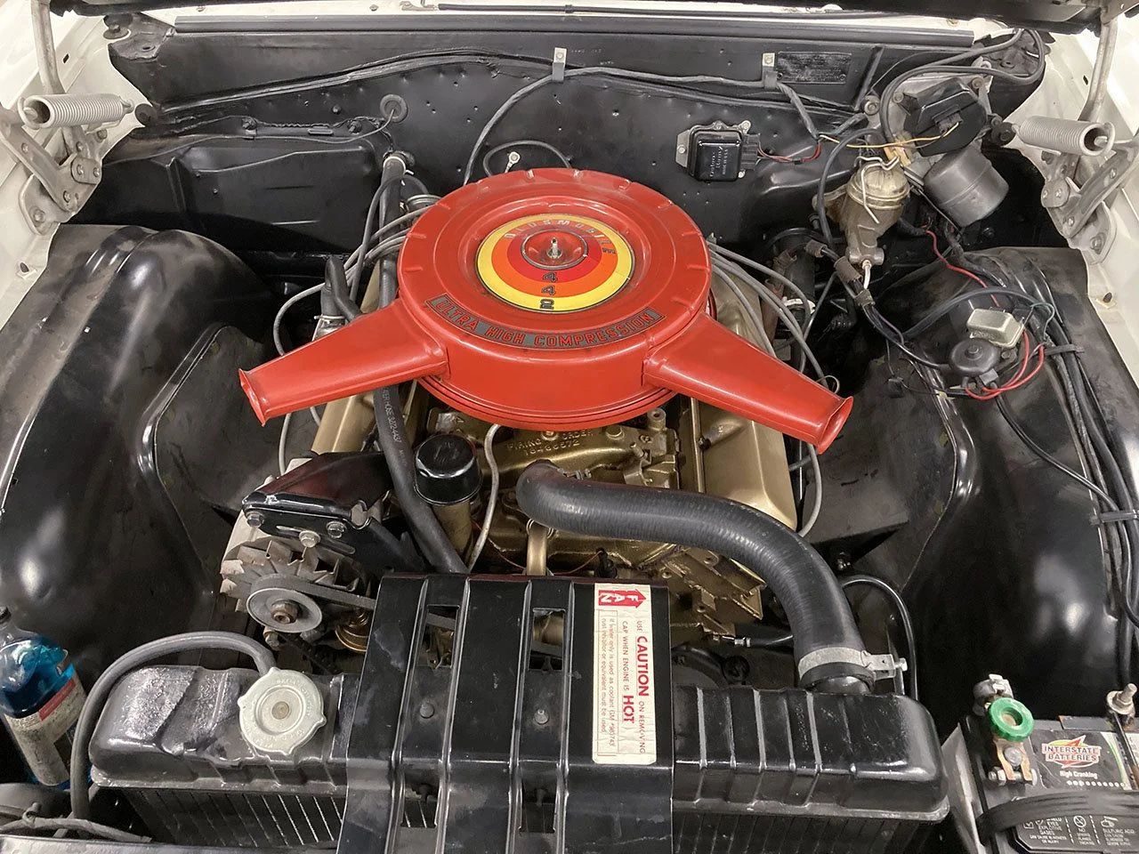 Engine in a 1964 Cutlass