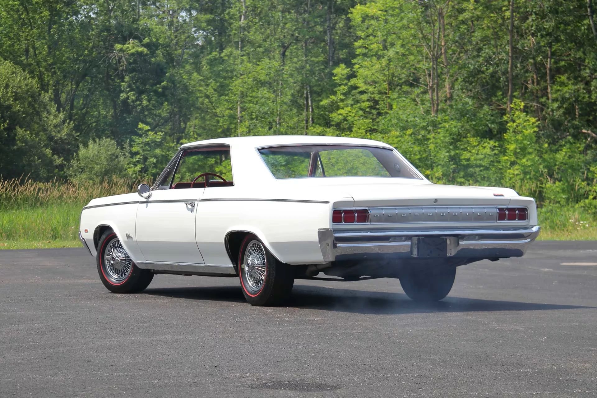 Left rear 3q view of a 1964 Olds Cutlass hardtop