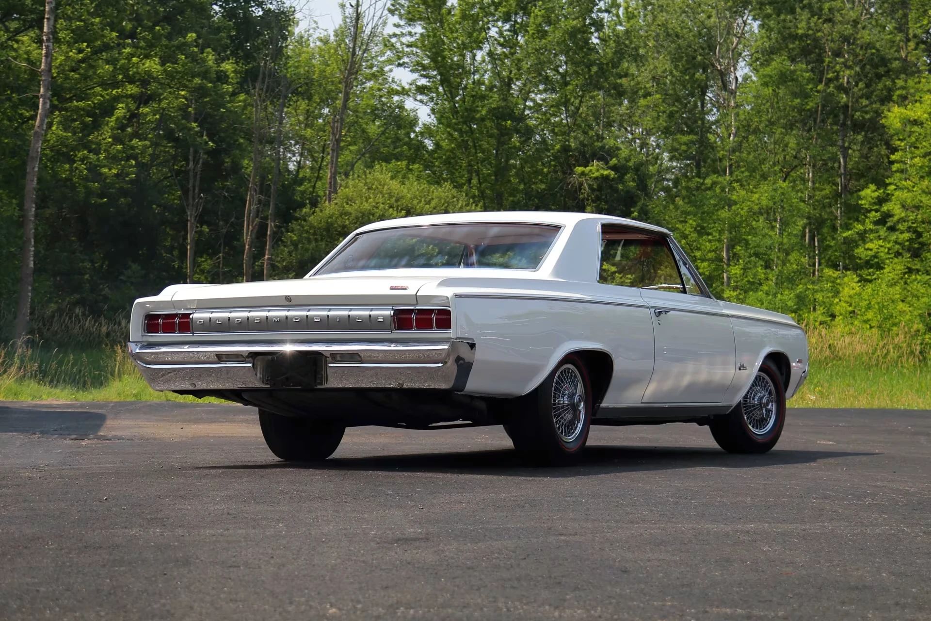 Right rear 3q view of a 1964 Olds Cutlass