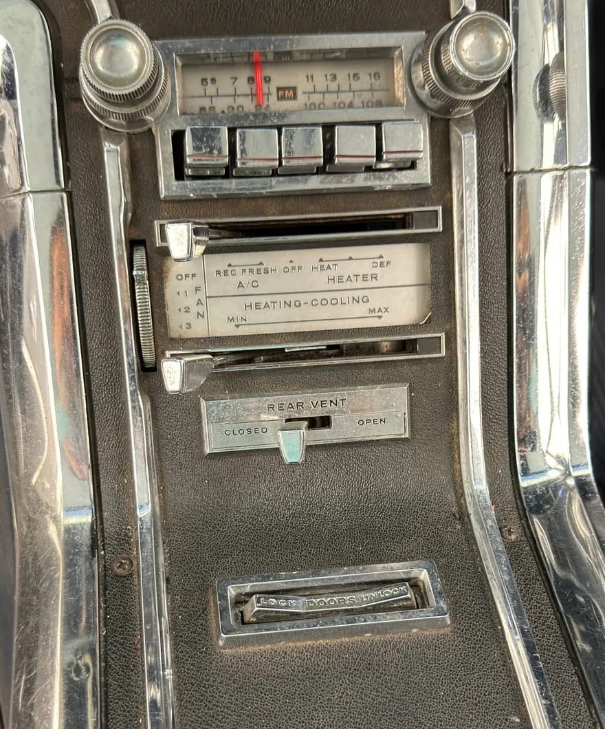 1966 Ford Thunderbird: Dream Car With A Space Age Interior To Let Your Inner Child Take Flight 20 Radio and heater controls of a 1966 Thunderbird