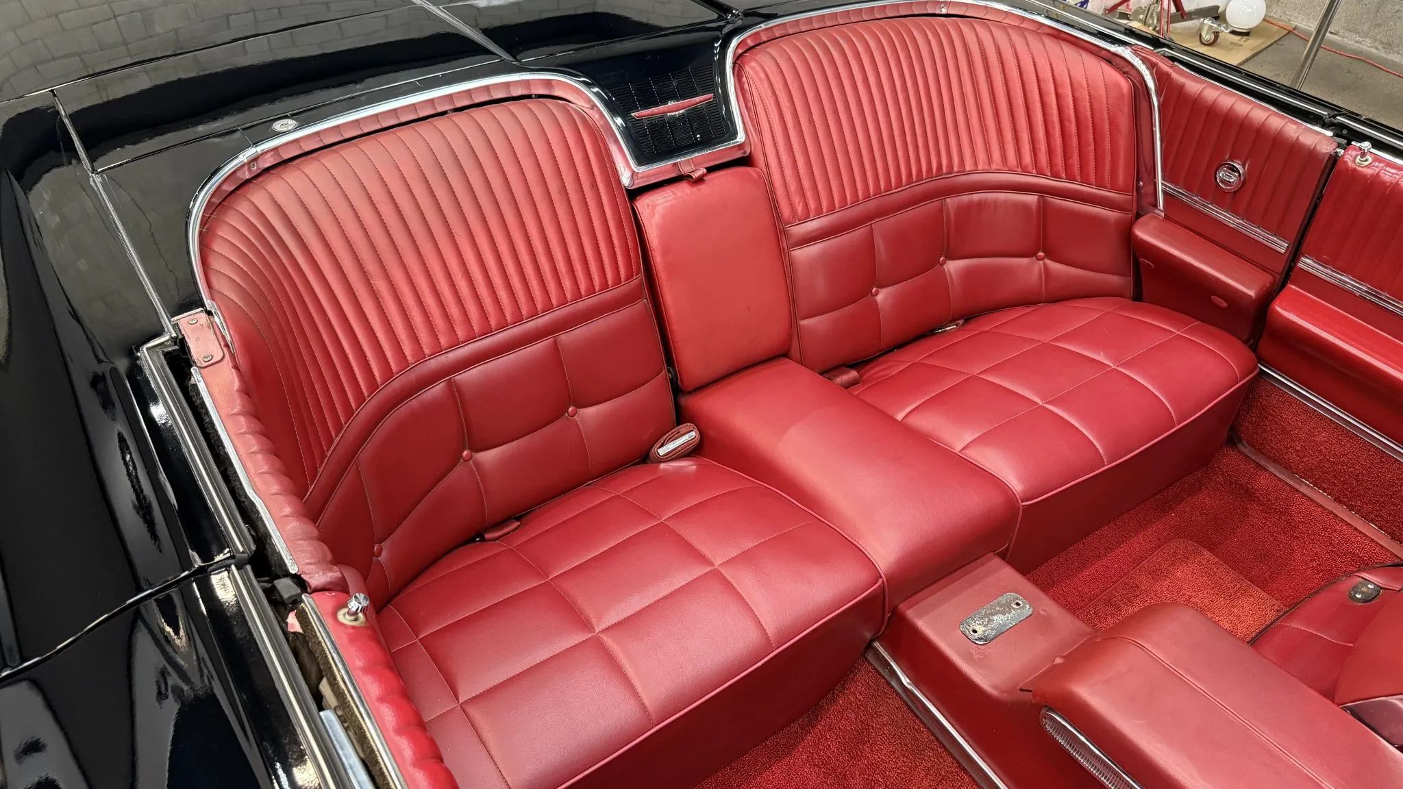 1966 Ford Thunderbird: Dream Car With A Space Age Interior To Let Your Inner Child Take Flight 31 Rear seats of a 1966 Thunderbird convertible with the top down