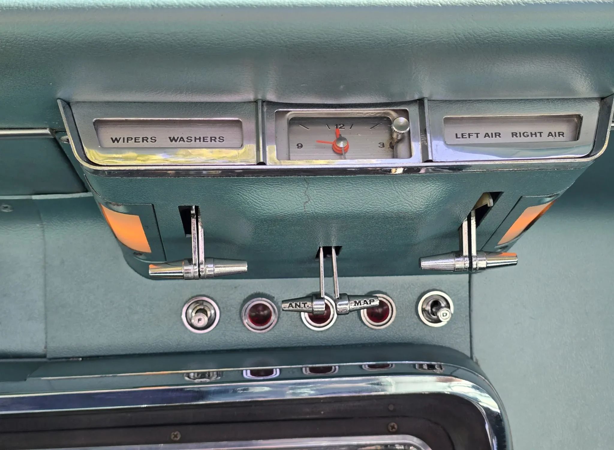 1966 Ford Thunderbird: Dream Car With A Space Age Interior To Let Your Inner Child Take Flight 26 Central pod and safety convenience panel in a 1966 Thunderbird