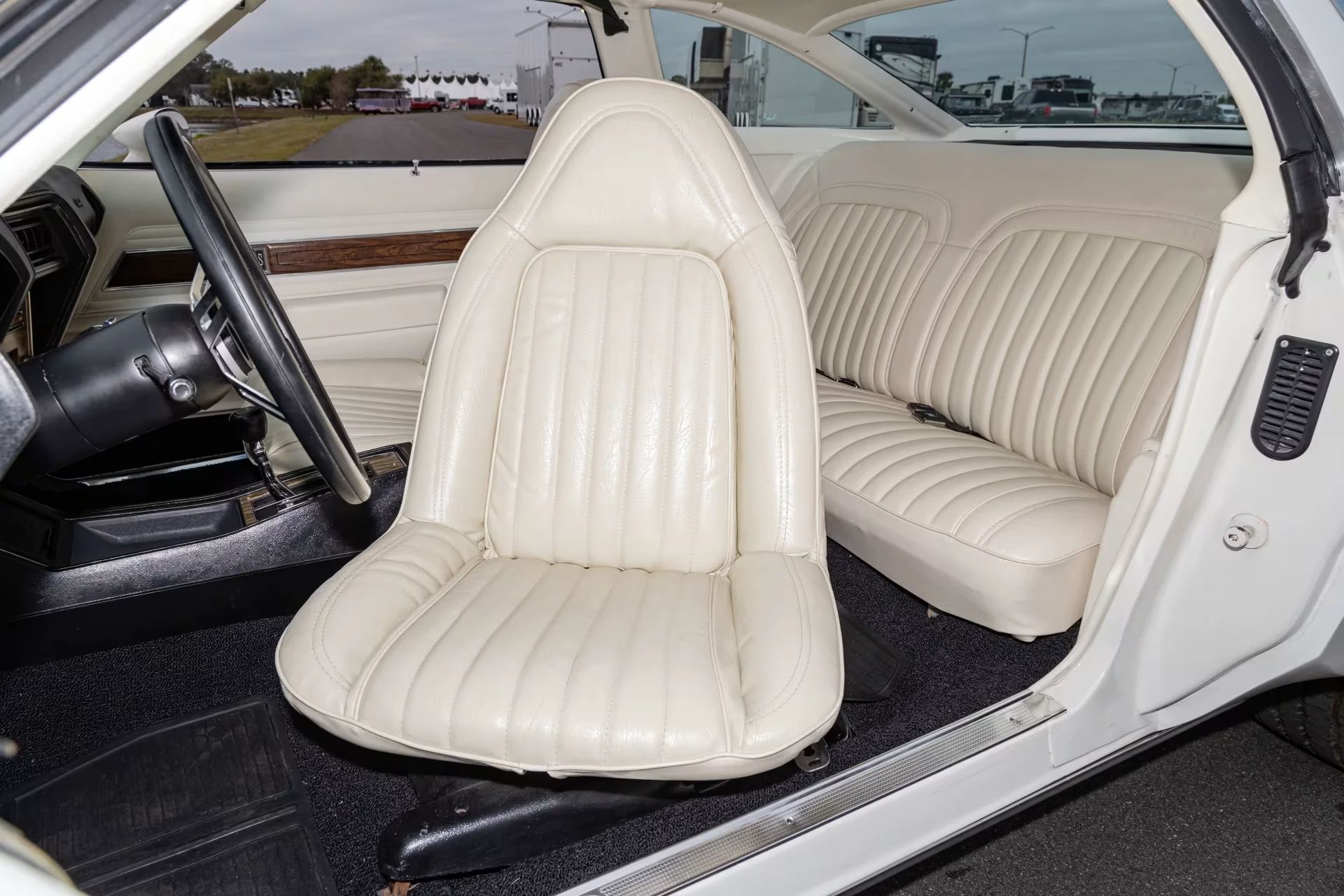 1973 Oldsmobile Cutlass S 4-4-2: What's In A Name (Or A Number?) 13 Swivel bucket seat in a 1973 Cutlass