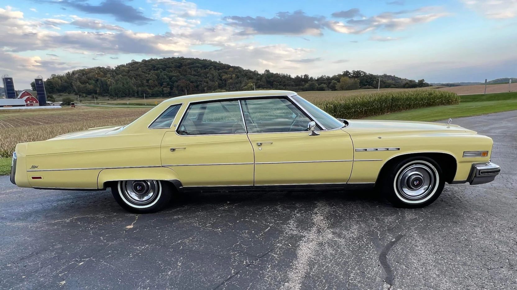 1976 Buick Electra Limited: The Last Buick 4-Door Hardtop Offered Excess In Moderation 11 Right side view of a yellow 1976 Buick four-door hardtop
