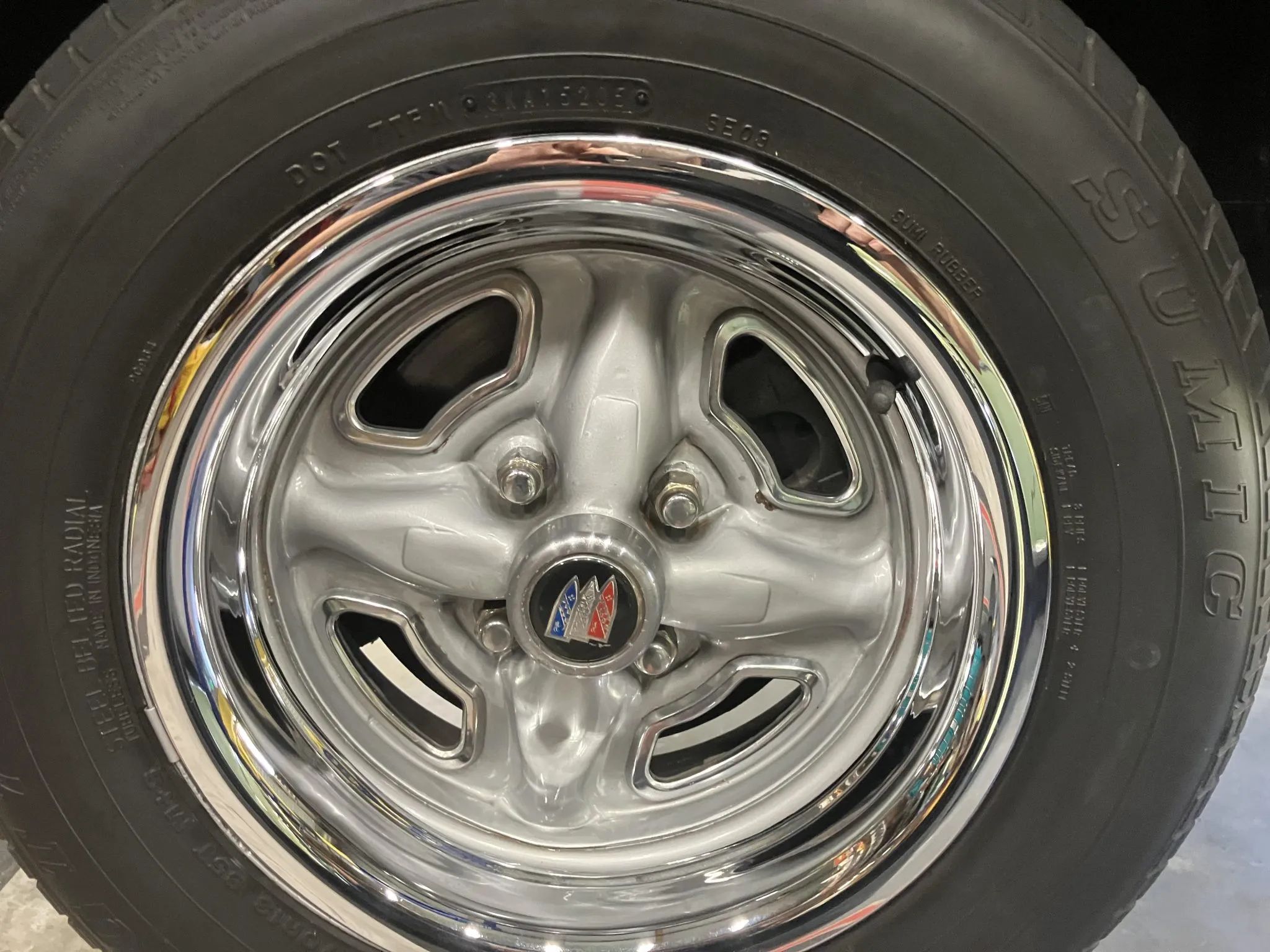 Styled wheel on a 1976 Skyhawk