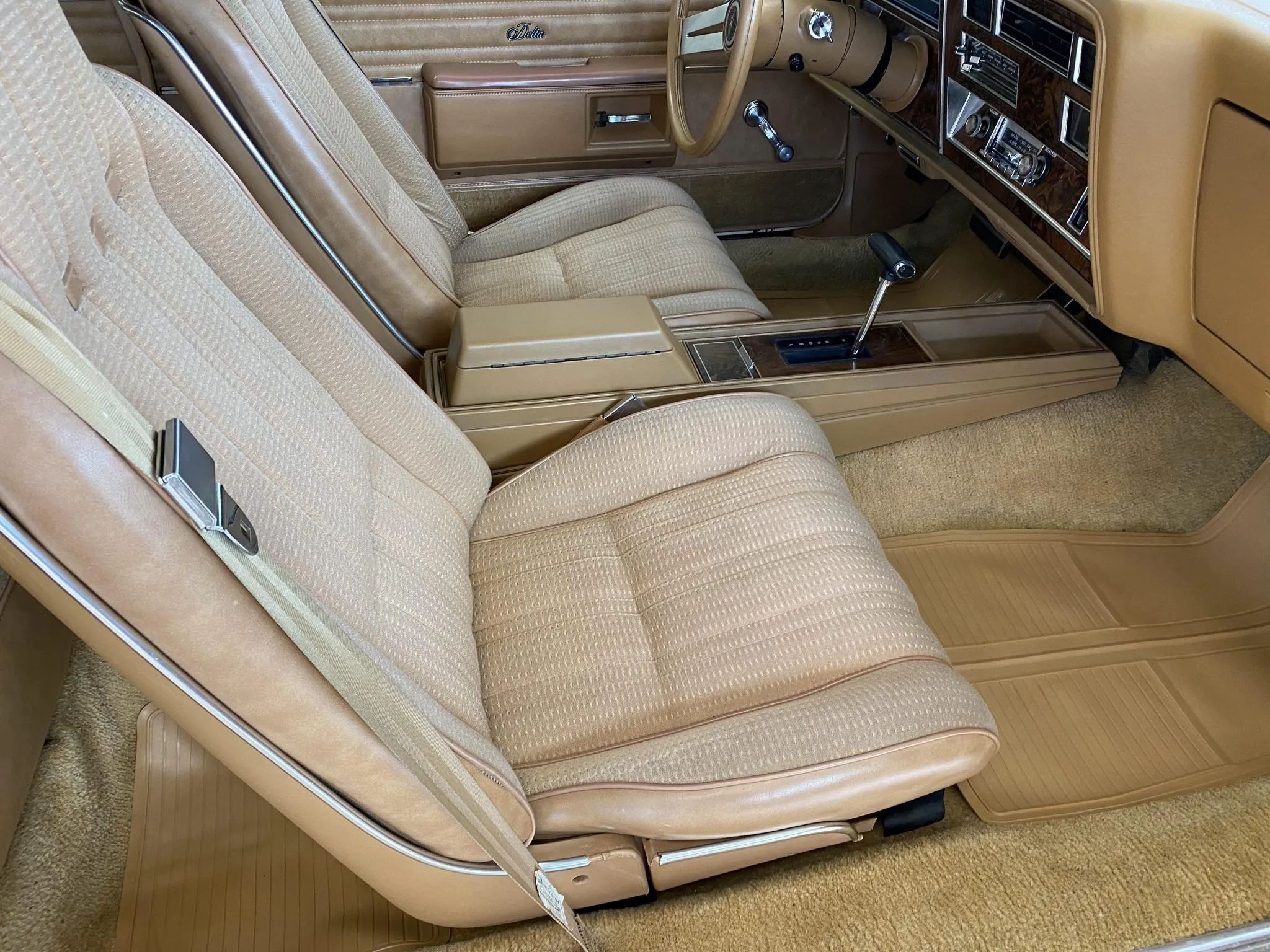 1978 Oldsmobile Holiday 88 Coupe: A Rare B-Body Olds With Bucket Seats And Center Console 12 Bucket seats of a 1978 Olds 88, seen from the right