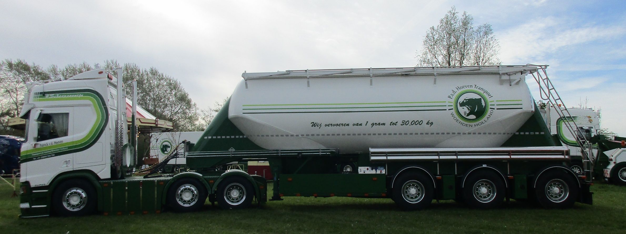 Patrick van den Hoeven - Scania R650 V8 6x2/4 tractor with a Feldbinder EUT 40.3 dry bulk trailer - 13