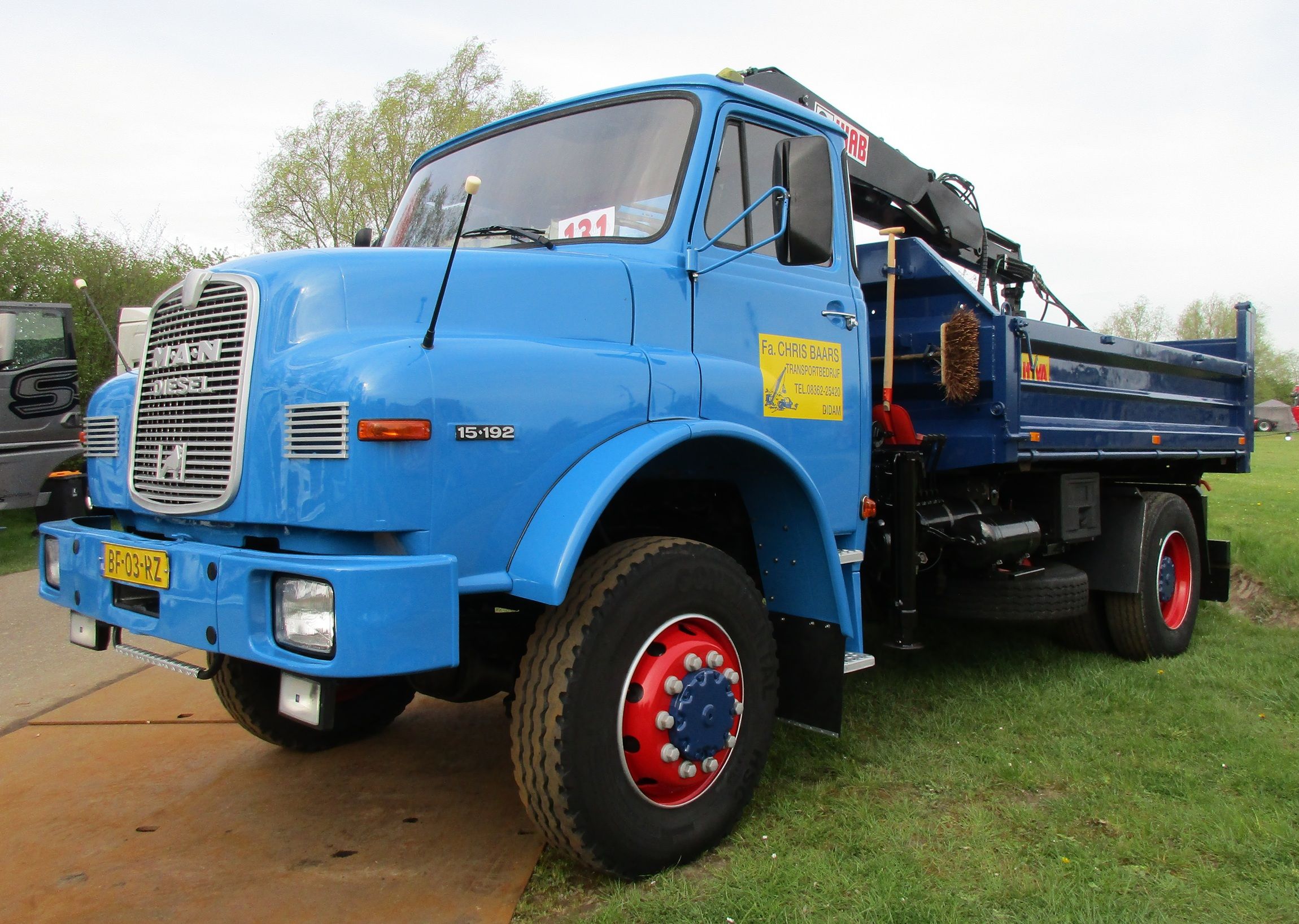 1982 MAN 15.192 HAK Dump Truck - An Authentic Full-Size 4x4 Single Cab Pickup 1 Baars Didam - 1982 MAN 15.192 HAK 4x4 dump truck - 1