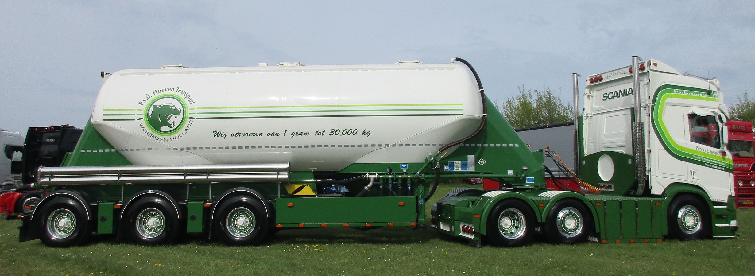 Patrick van den Hoeven - Scania R650 V8 6x2/4 tractor with a Feldbinder EUT 40.3 dry bulk trailer - 14
