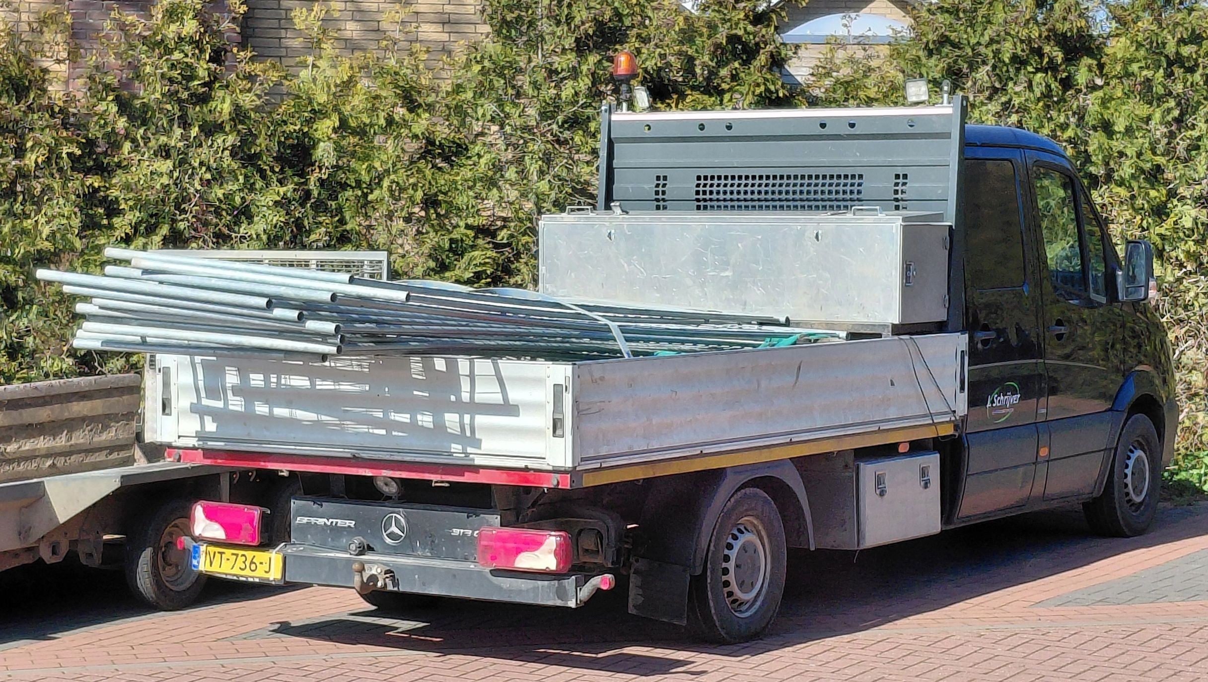 J. Schrijver Grondwerken - 2016 Mercedes-Benz Sprinter 313 CDI double cab flatbed truck