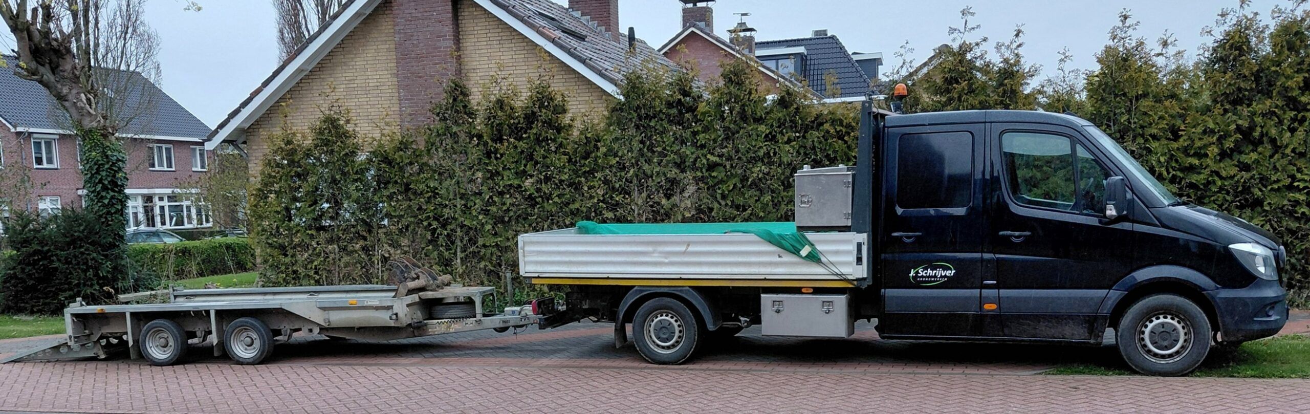 J. Schrijver Grondwerken - 2016 Mercedes-Benz Sprinter 313 CDI truck - 2018 Ifor Williams trailer - 2