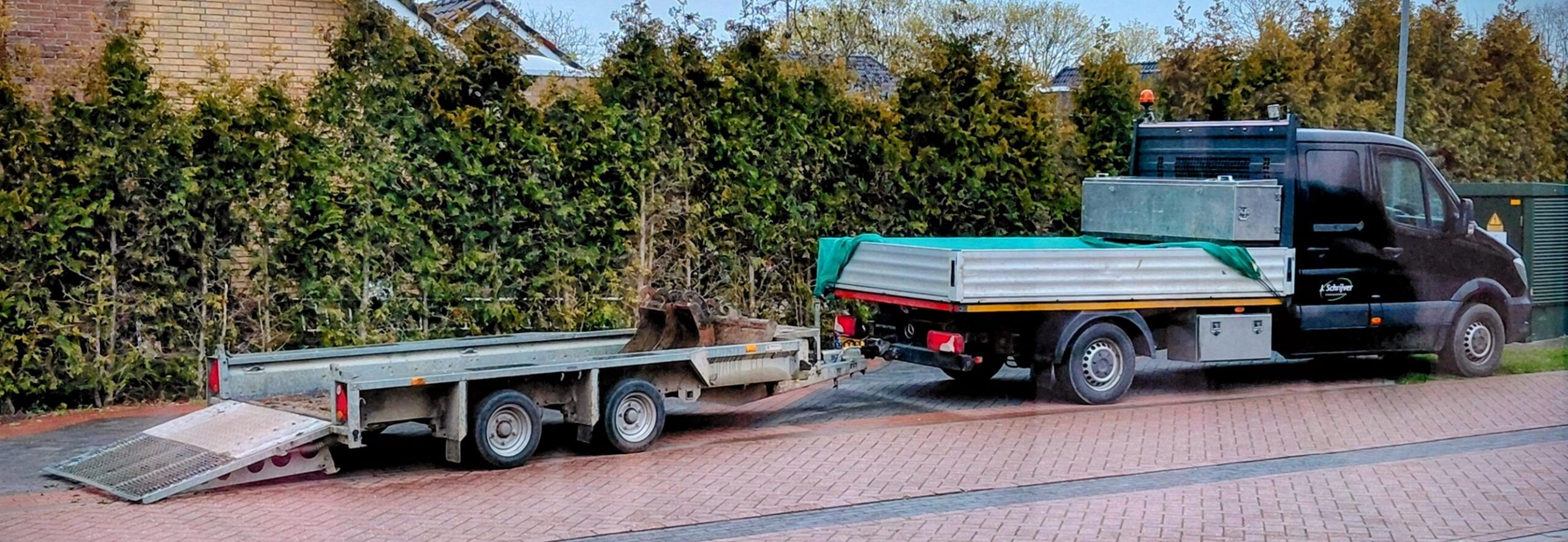 J. Schrijver Grondwerken - 2016 Mercedes-Benz Sprinter 313 CDI truck - 2018 Ifor Williams trailer - 3