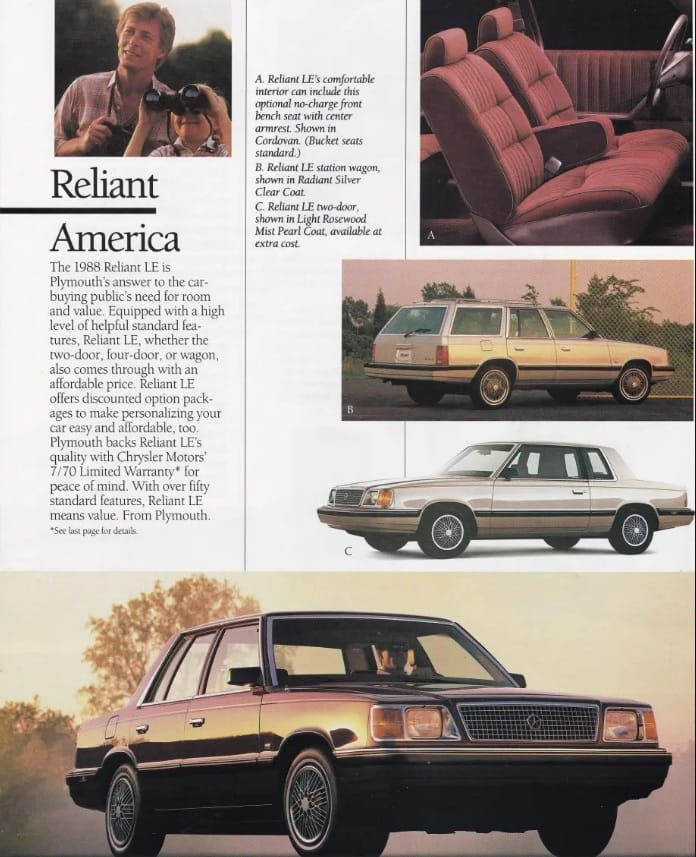 Reliant America Brochure