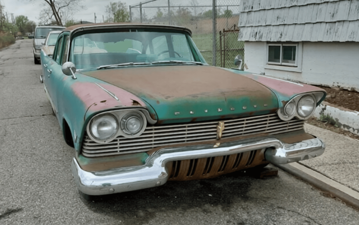1957 Plymouth Savoy 4-Door Sedan: Unlikely Survivor on Staten Island 1 Screenshot 2026 04 10 at 23 54 26 Staten Island Ny Usa April 19 Stock Photo 2645854291 Shutterstock ezremove