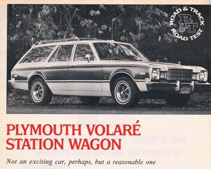 Vintage R&T Review: 1976 Plymouth Volaré Station Wagon - How Detroit Was Lost 1 a volare top