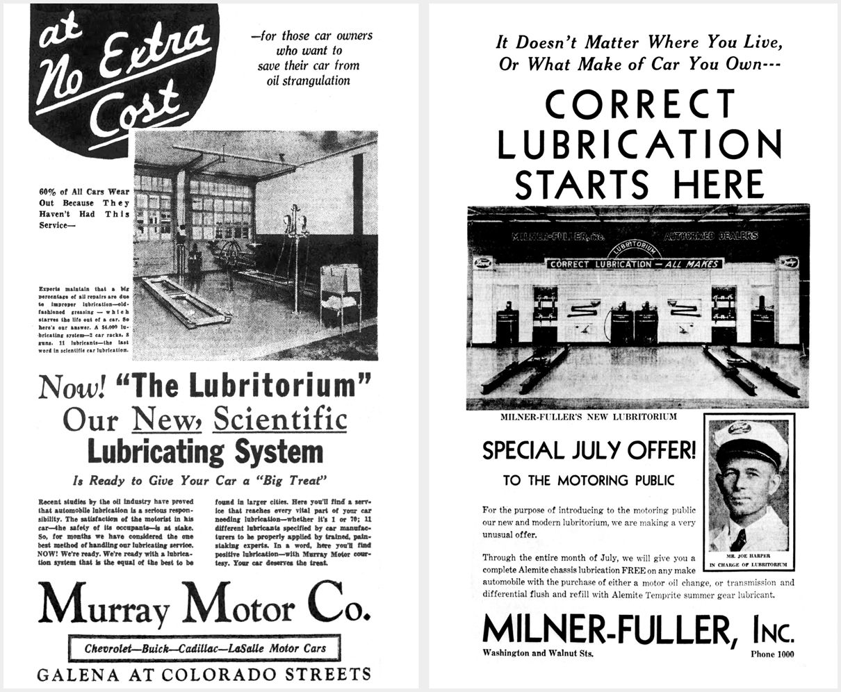 Early Quick Lube And Oil Change Shops: Take Your Car To the “Lubritorium” -- The Grimy History Of Two Obsolete Terms 9 1930s Dealership Lubritoriums