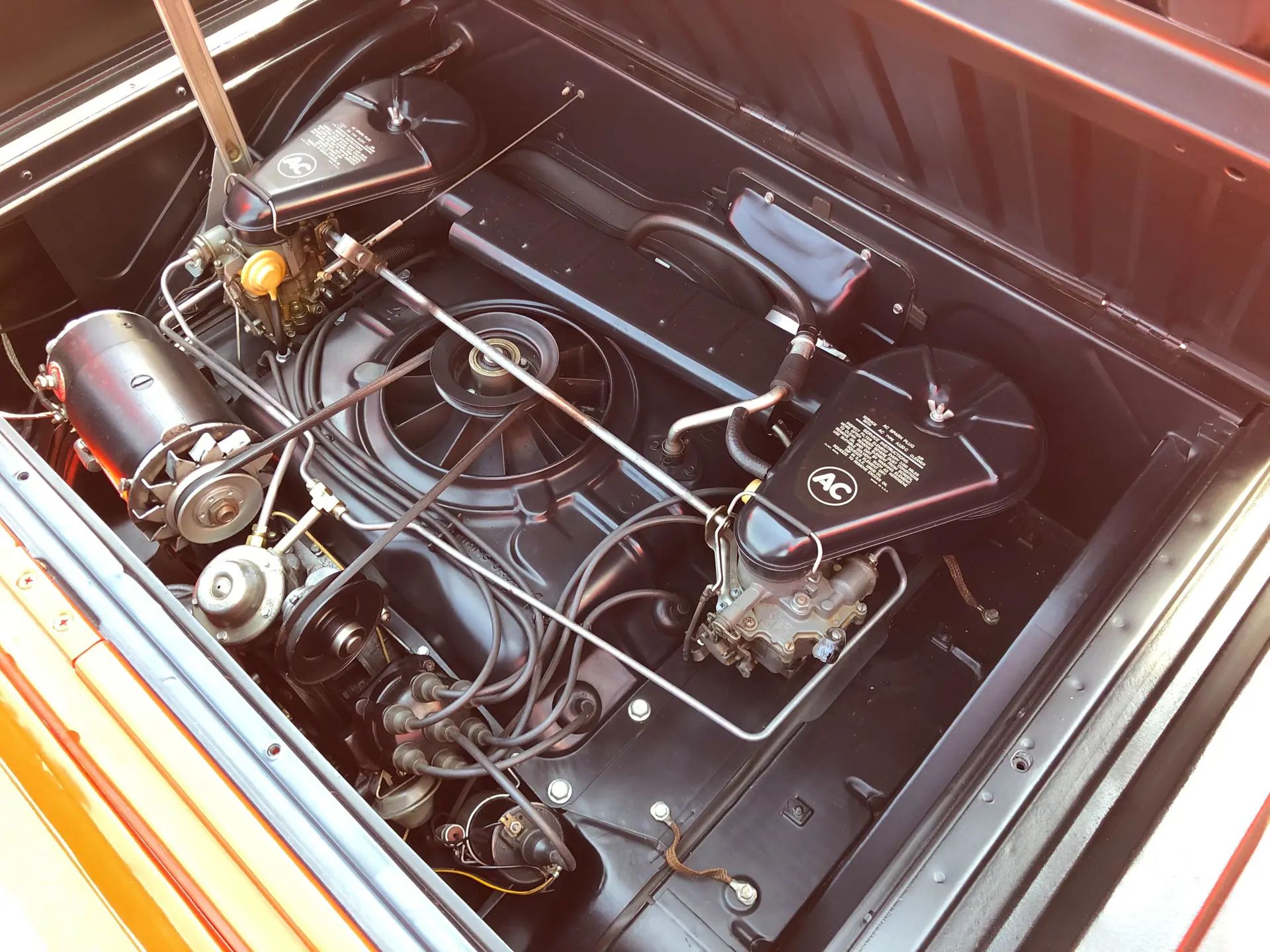 1963 Chevrolet Corvair 95 Rampside Pickup: So Clever It Even Outsmarted Itself 16 Flat six engine in the back of a Corvair 95