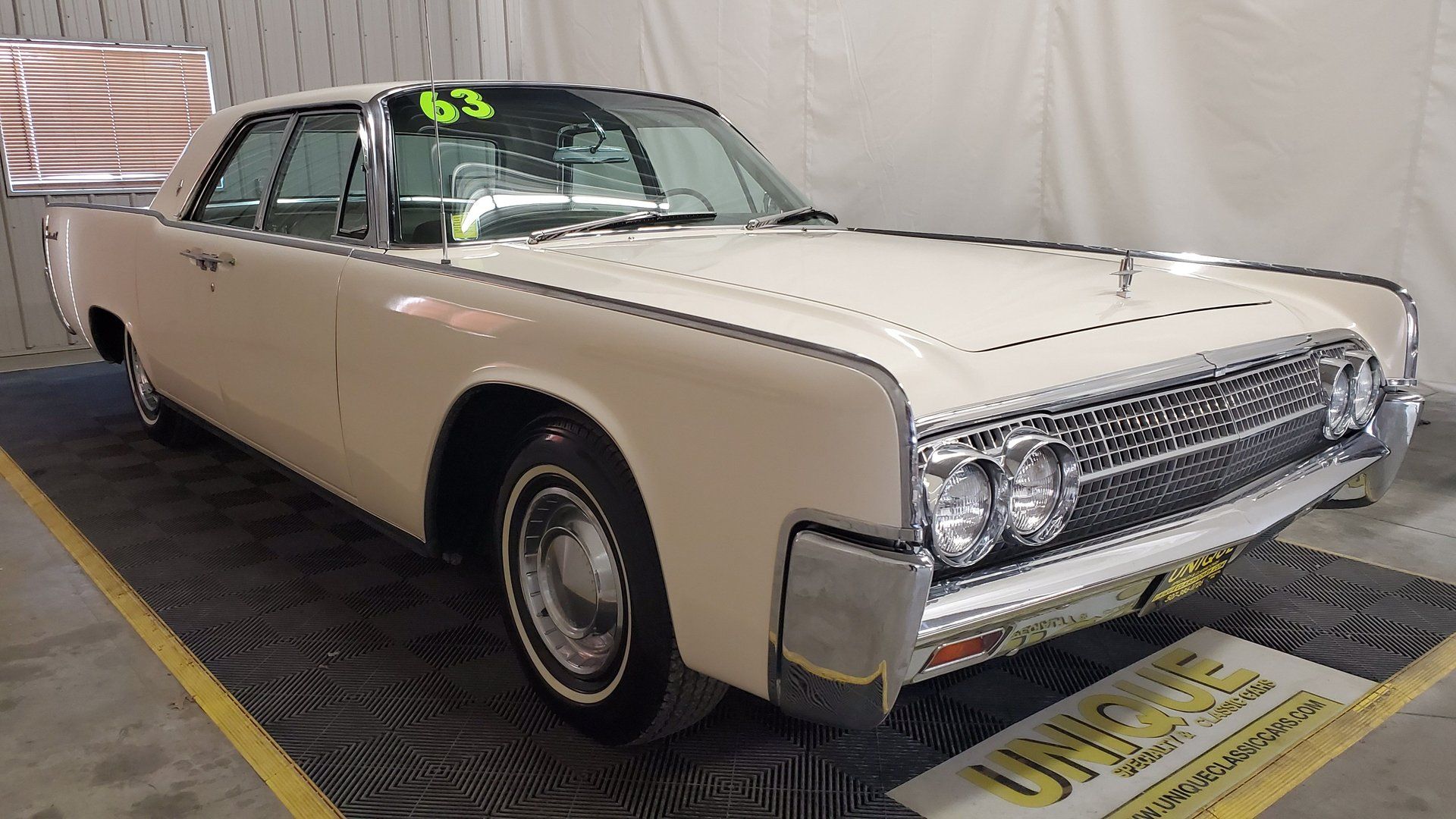 Deciphering The Build Sheets Of A 1960s Ford Thunderbird And Lincoln Continental 5 Passenger front three-quarter image of white 1963 Lincoln Continental