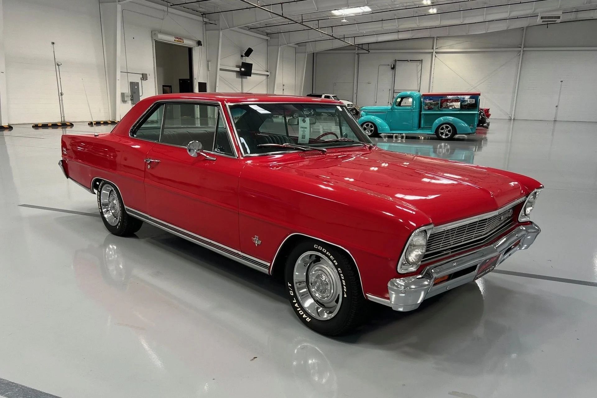 Right front 3q view of a 1966 Chevy Nova two-door hardtop