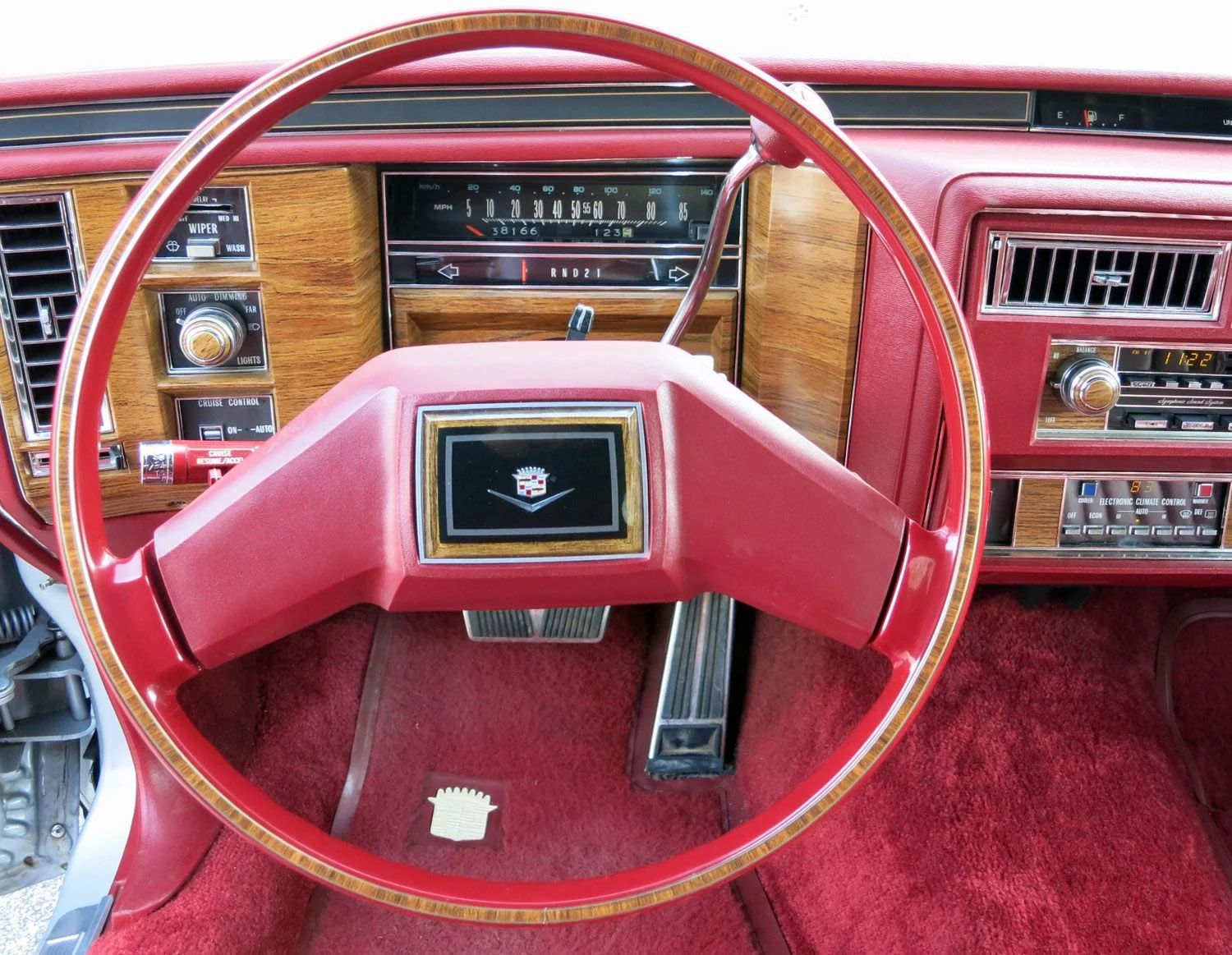 Dashboard of a 1981 Cadillac