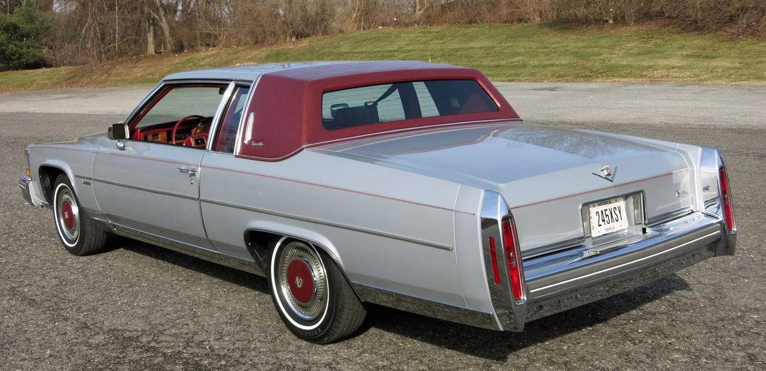 Left rear 3q view of a 1981 Cadillac coupe