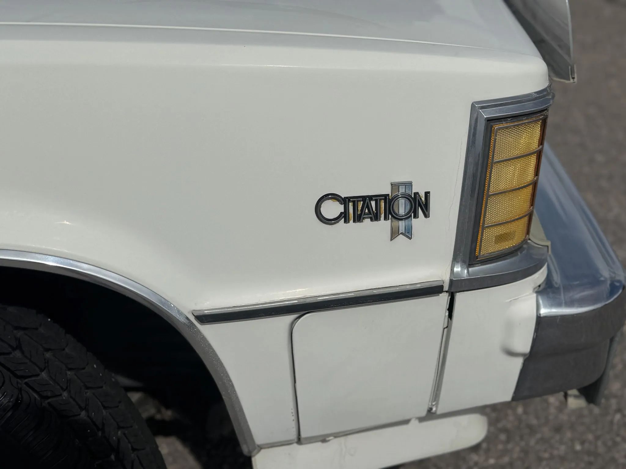 1981 Chevrolet Citation 4-Speed Hatchback: A Well-Preserved Example Of GM's Greatest Failure 11 Citation badge on the right front fender of a 1981
