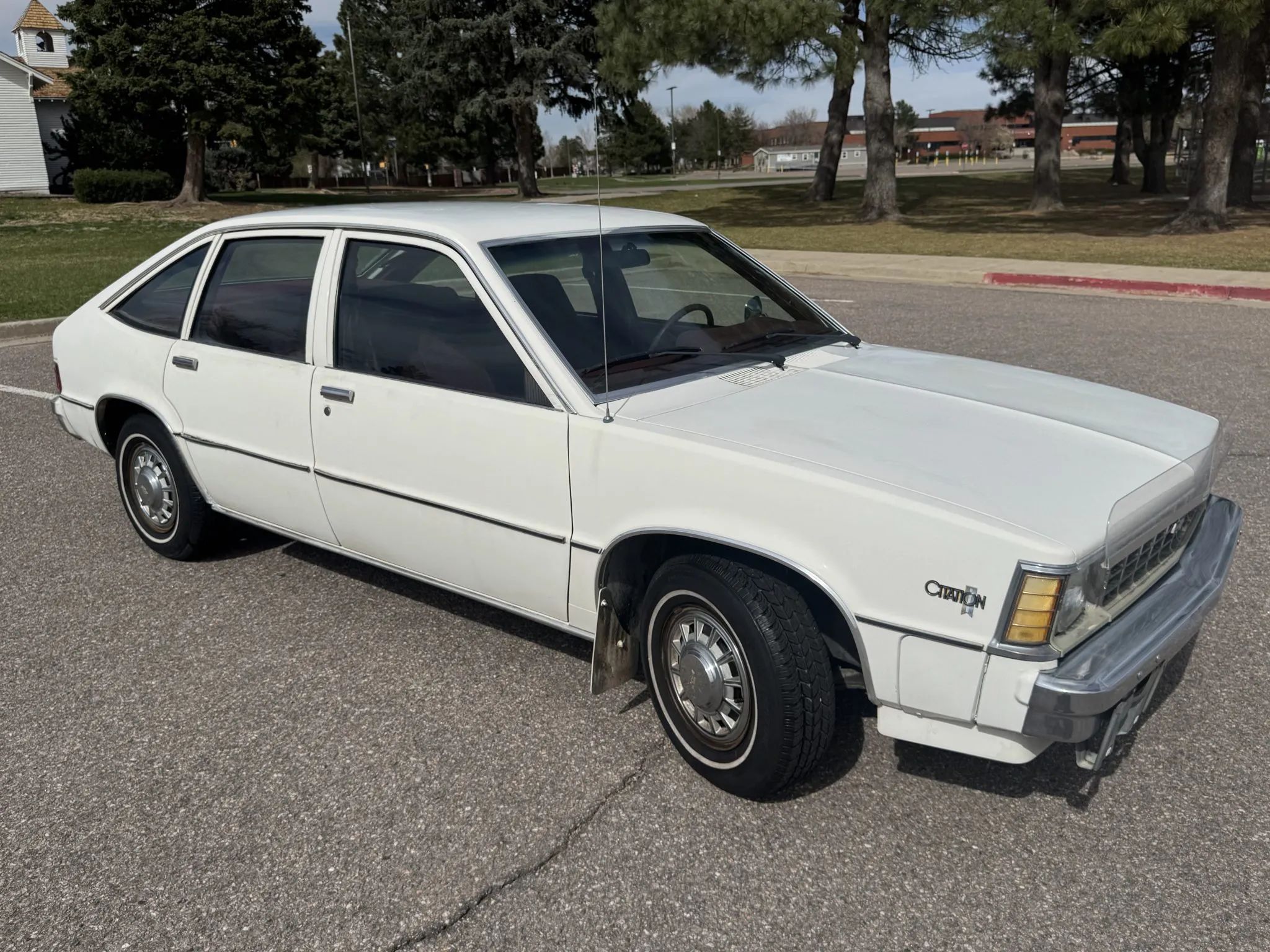 1981 Chevrolet Citation 4-Speed Hatchback: A Well-Preserved Example Of GM's Greatest Failure 2 High-angle right front 3q view of a 1981 Citation 5-door hatchback