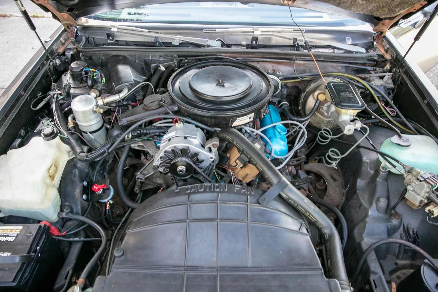 V-6 engine under the hood of a 1982 Buick Regal