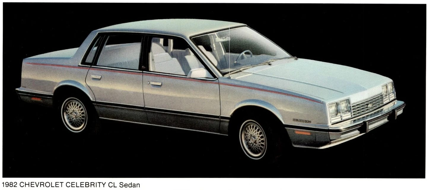 1981 Chevrolet Citation 4-Speed Hatchback: A Well-Preserved Example Of GM's Greatest Failure 18 Press photo of a four-door Chevrolet Celebrity four-door, labeled "1982 Chevrolet Celebrity CL Sedan"