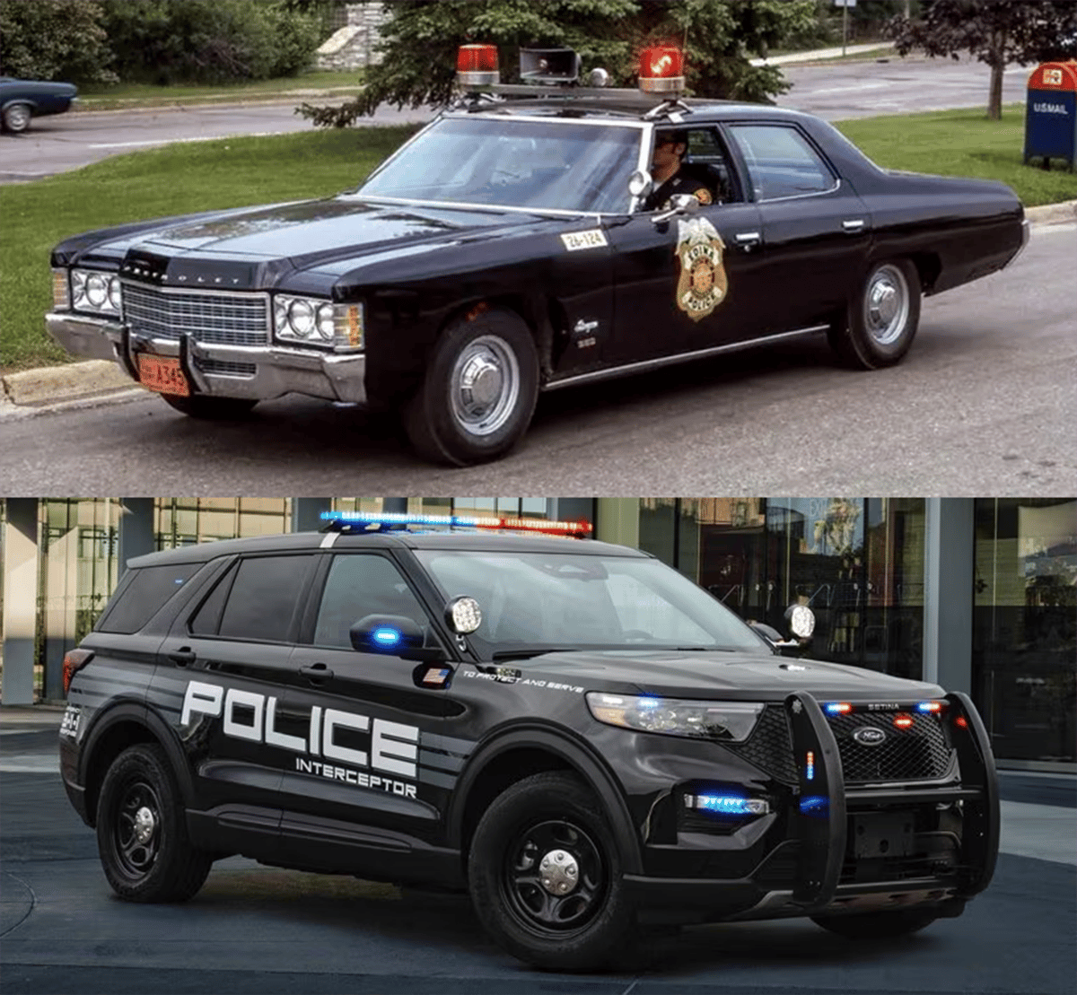 Policecar then andnow 1