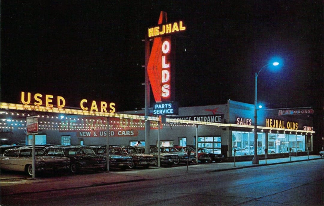 Oldsmobile Dealers In Vintage Postcards -- 1950s - 1960s 6 Screenshot 20260515 130713