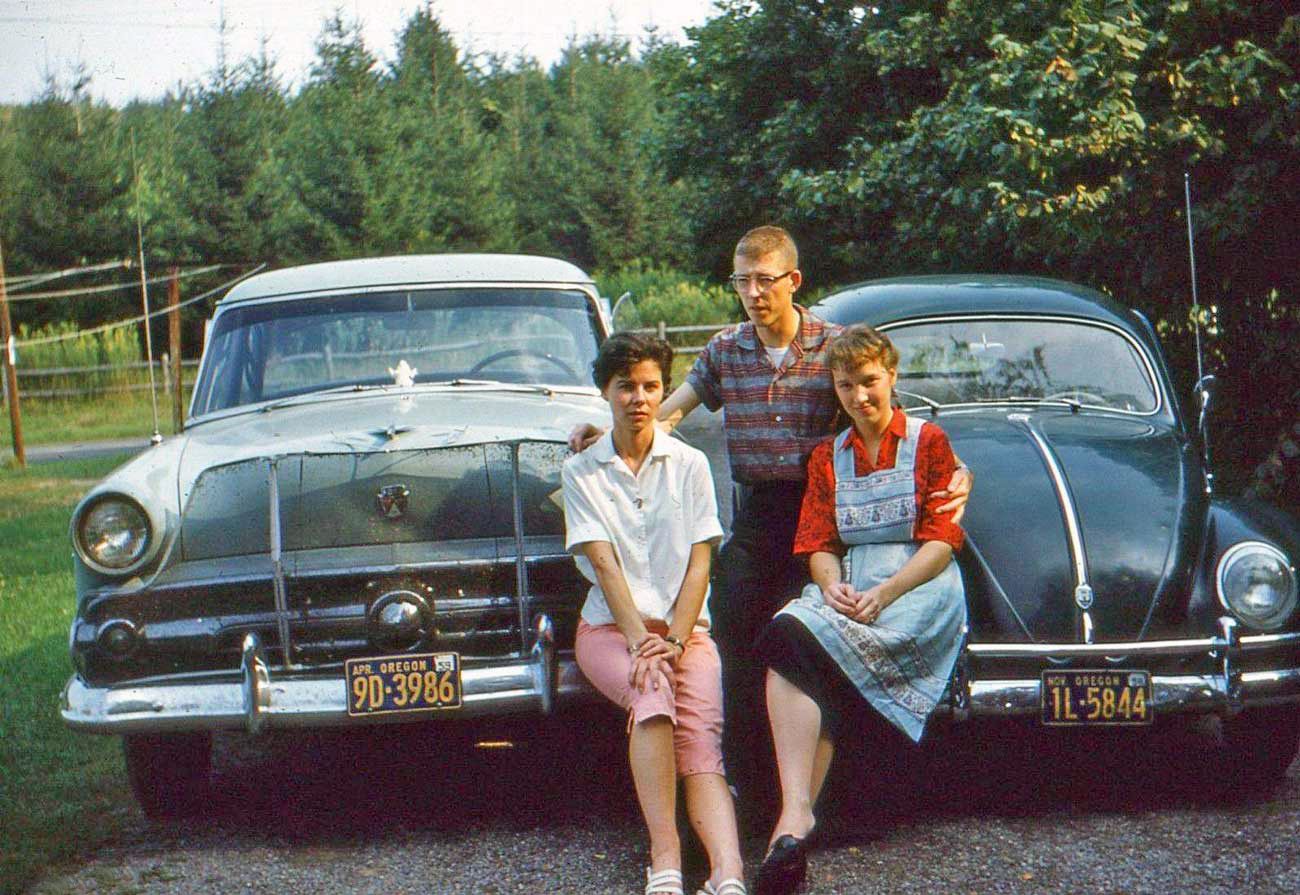 1950s Ford and VW Beatle