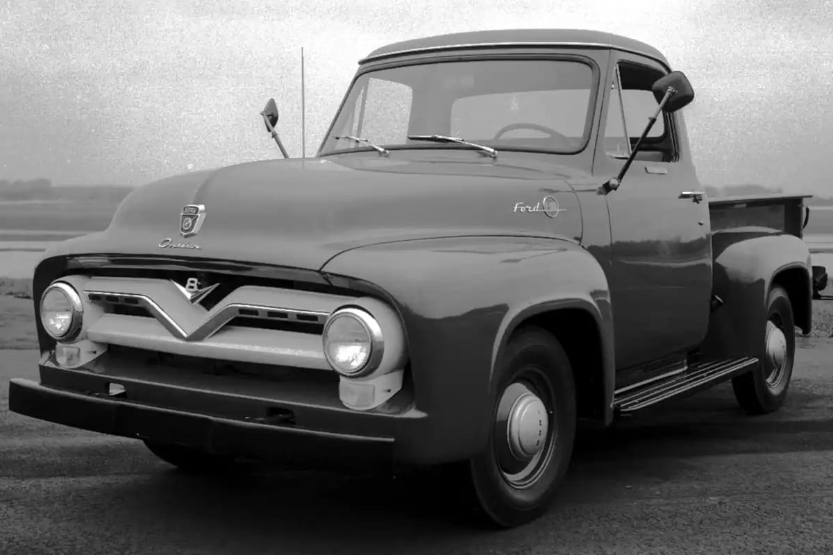 Curbside Find: 1955 Ford F-100 Pickup – Shiny Red Toy Truck 5 1955 ford f 100 pickup