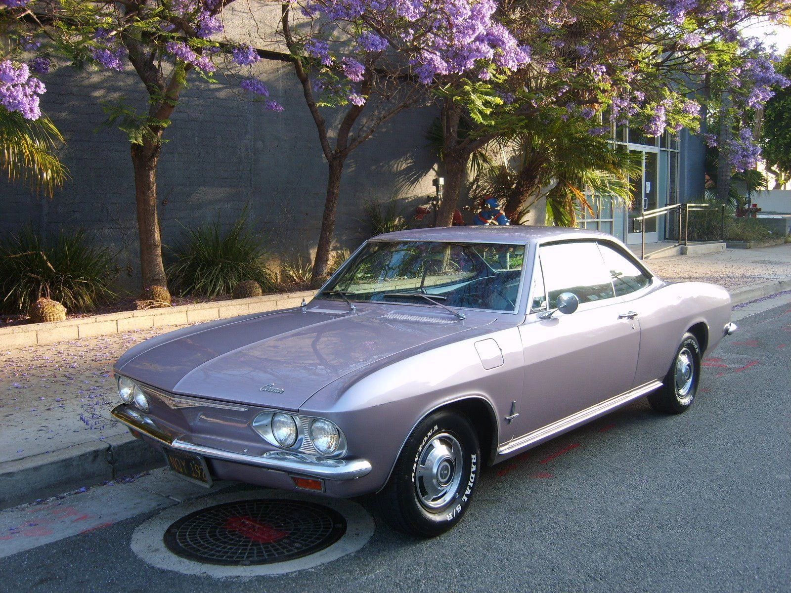 1965 Chevrolet Impala SS 409 4-Speed: In The Cool, Cool, Cool Of The Evening Orchid 2 Left front 3q view of a 1965 Chevrolet Corvair two-door hardtop