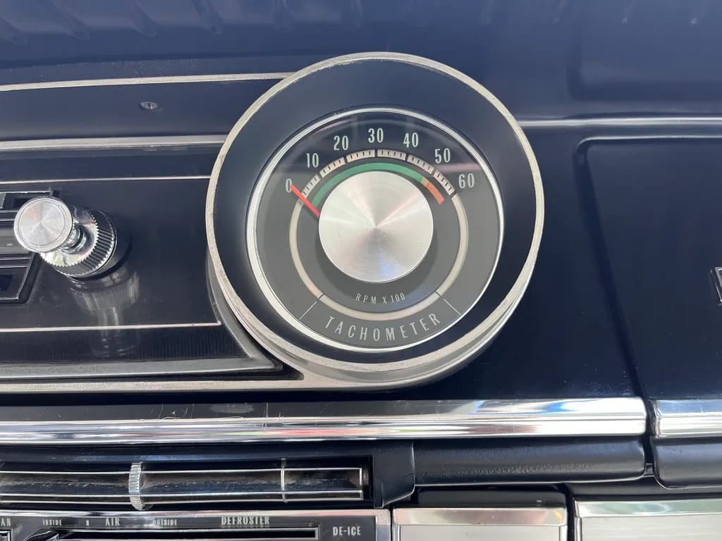1965 Chevrolet Impala SS 409 4-Speed: In The Cool, Cool, Cool Of The Evening Orchid 12 Tachometer in a 1965 Chevrolet