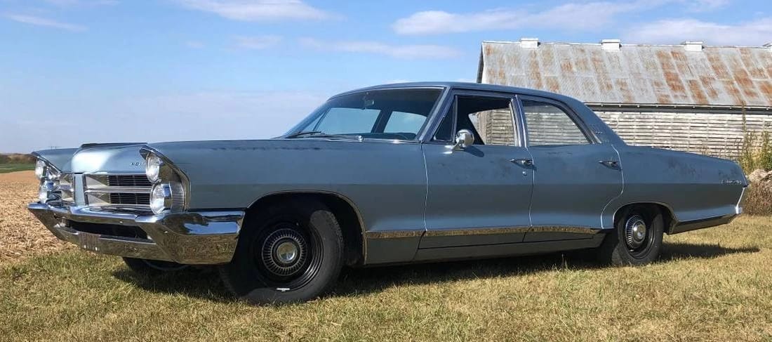 1967 Pontiac Executive Hardtop Coupe: The Star Chief Gets A Promotion 5 Left front 3q view of a somewhat worn 1965 Pontiac sedan