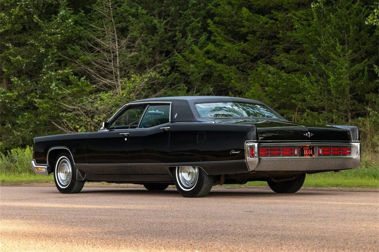 1970 Mercury Marquis Brougham Four-Door Hardtop: The Budget Continental 14 Left rear 3q view of a 1970 Lincoln Continental four-door