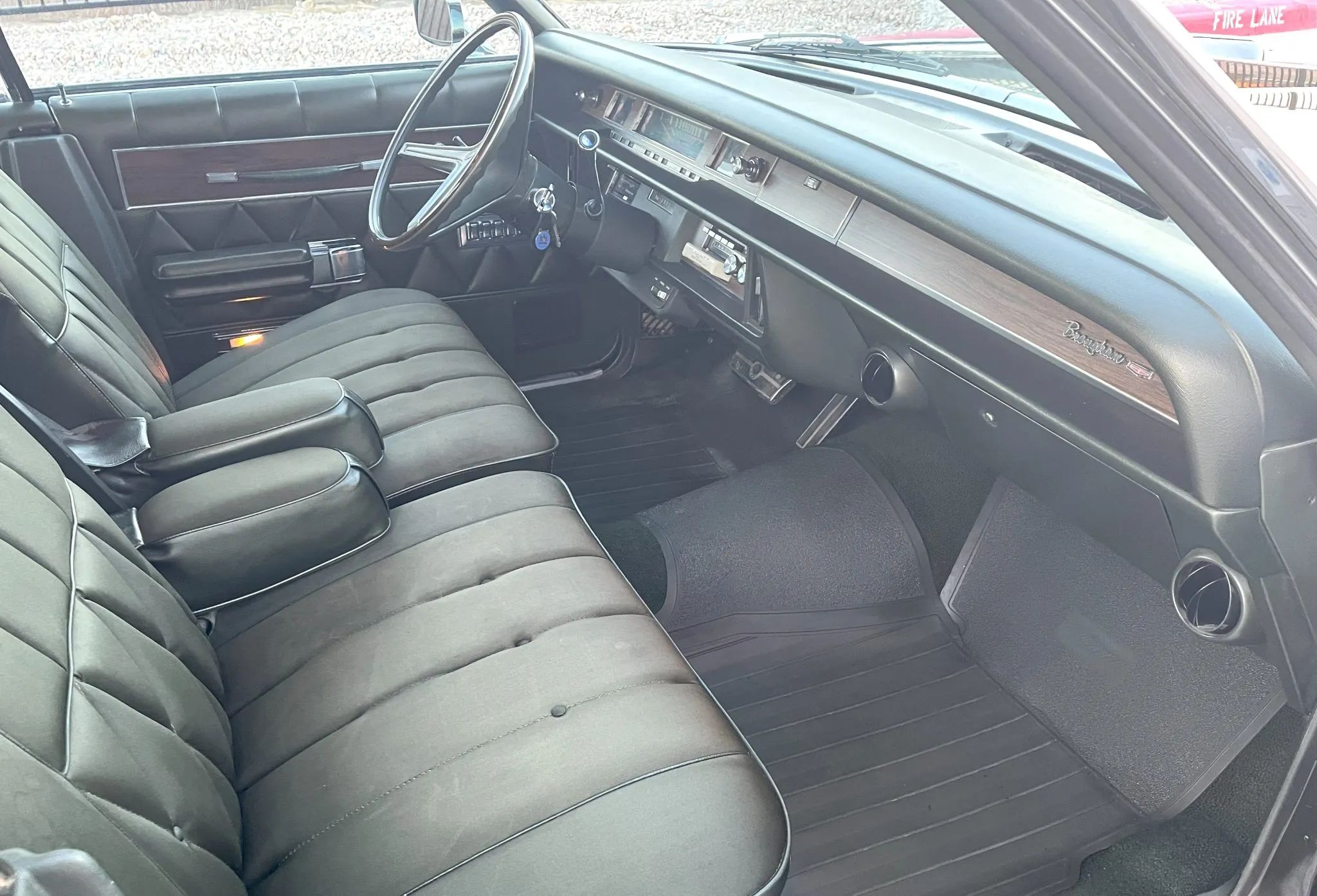 1970 Mercury Marquis Brougham Four-Door Hardtop: The Budget Continental 18 Right side of the dashboard and front seat of a 1970 Mercury Marquis Brougham