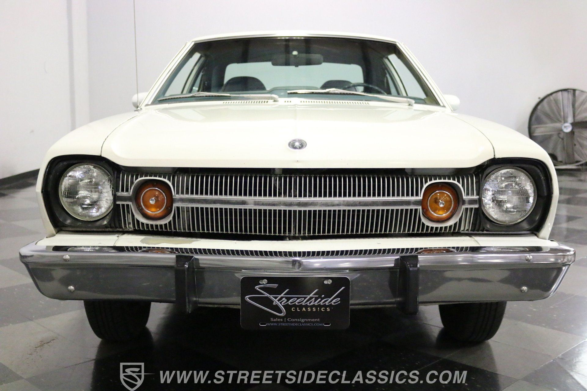 Front view of white 1974 AMC Hornet Hatchback