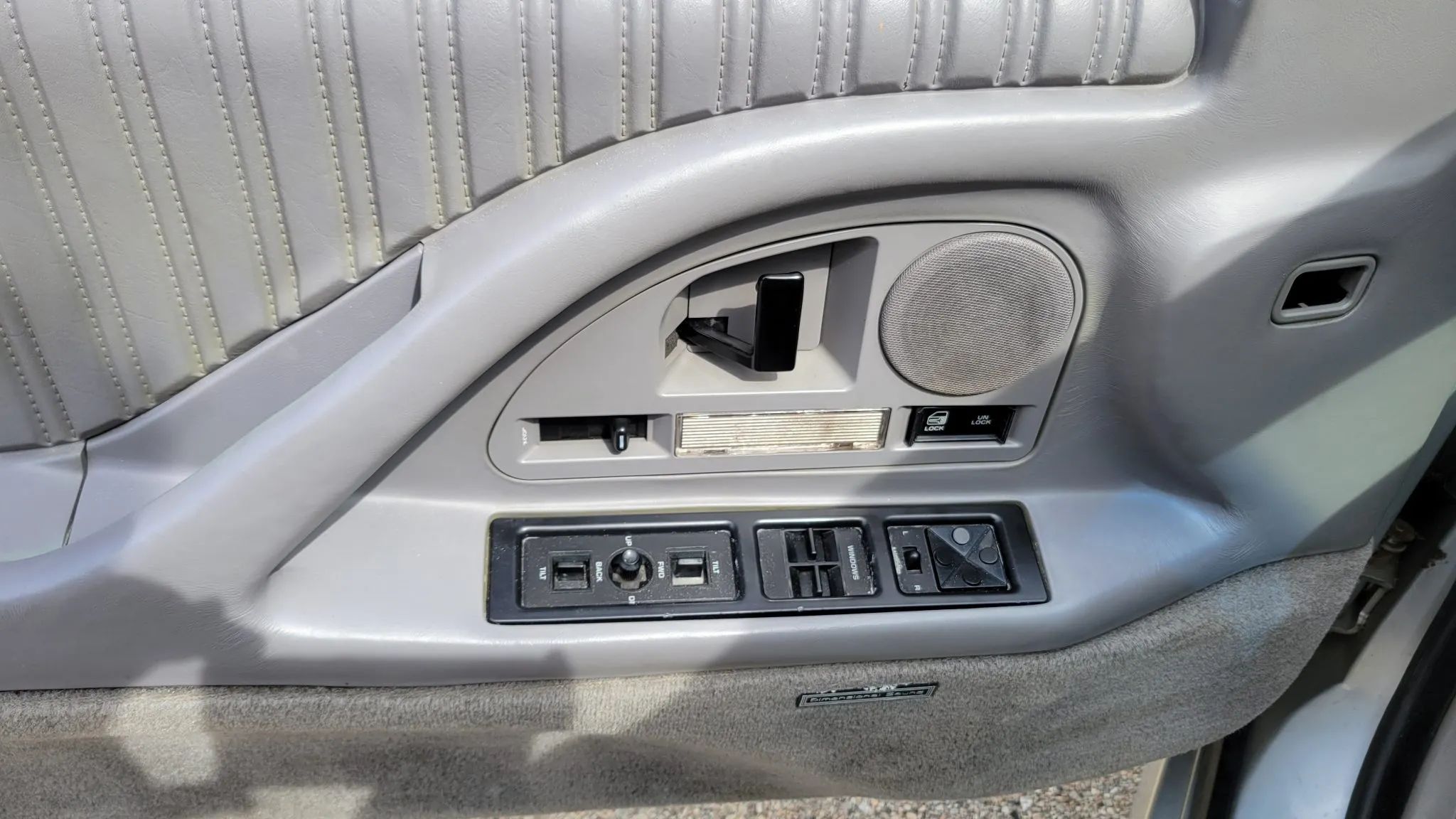 Door armrest and controls of a 1992 Toronado