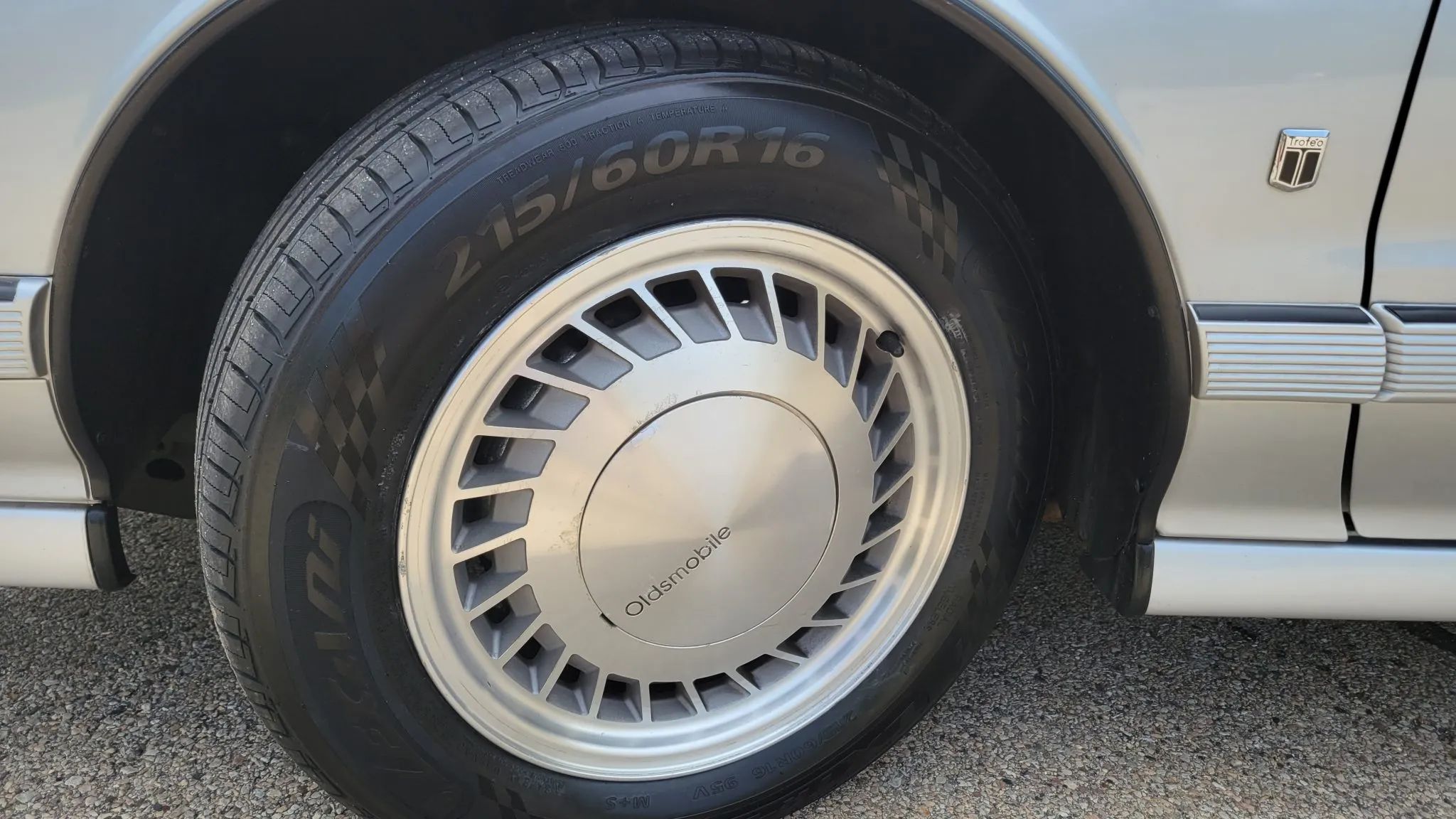 Alloy wheel on a 1992 Toronado